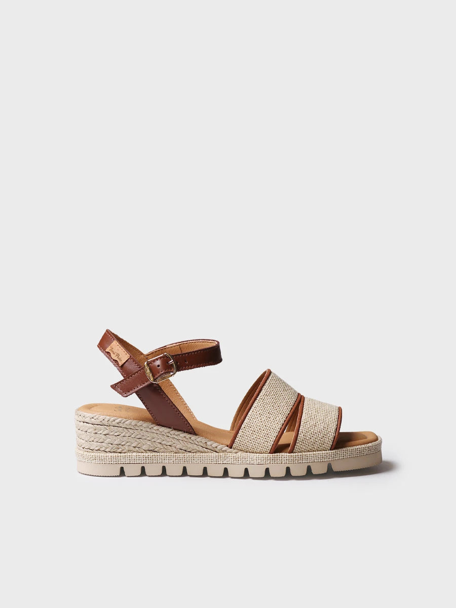 Toni Pons Aura sandale compensée femme cuir 5 cm
