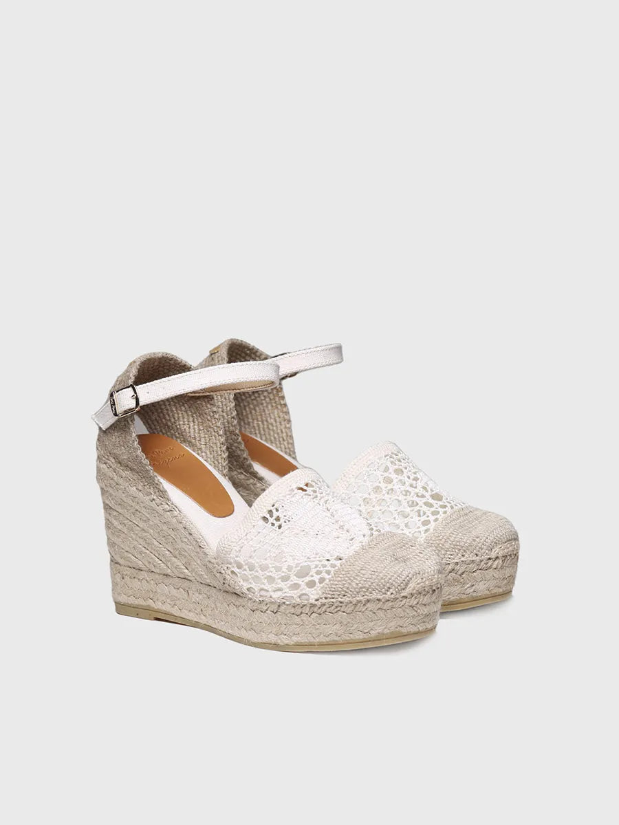 Toni Pons MARIONA espadrille compensée écru 8,5 cm