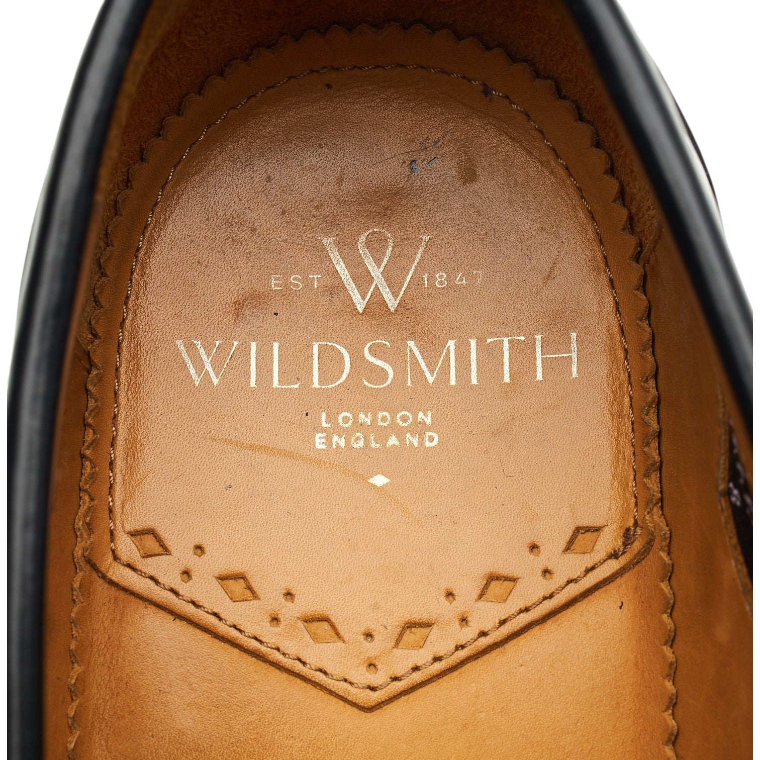 Wildsmith Model 80 mocassin frange noir UK 8