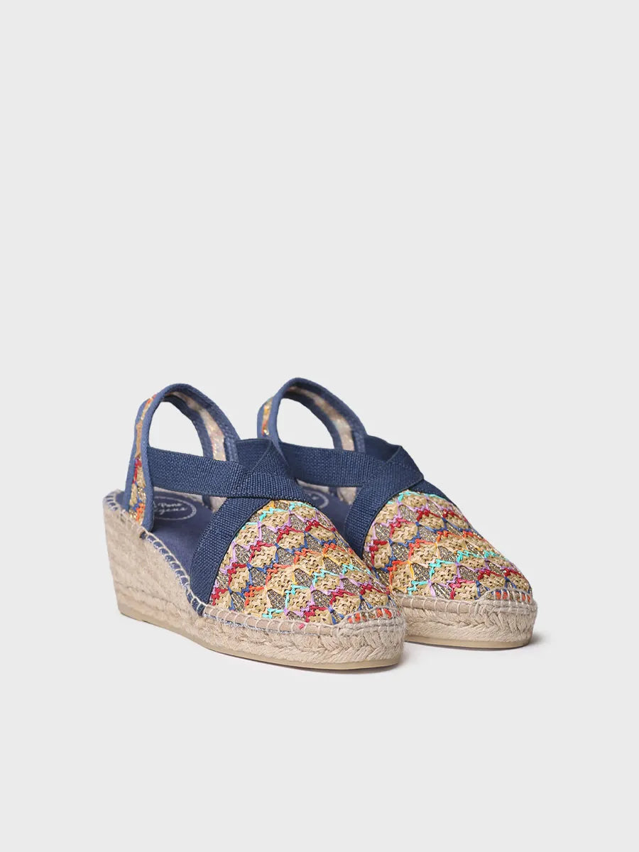 Toni Pons Terra-TT espadrille compensée vegan multicolore