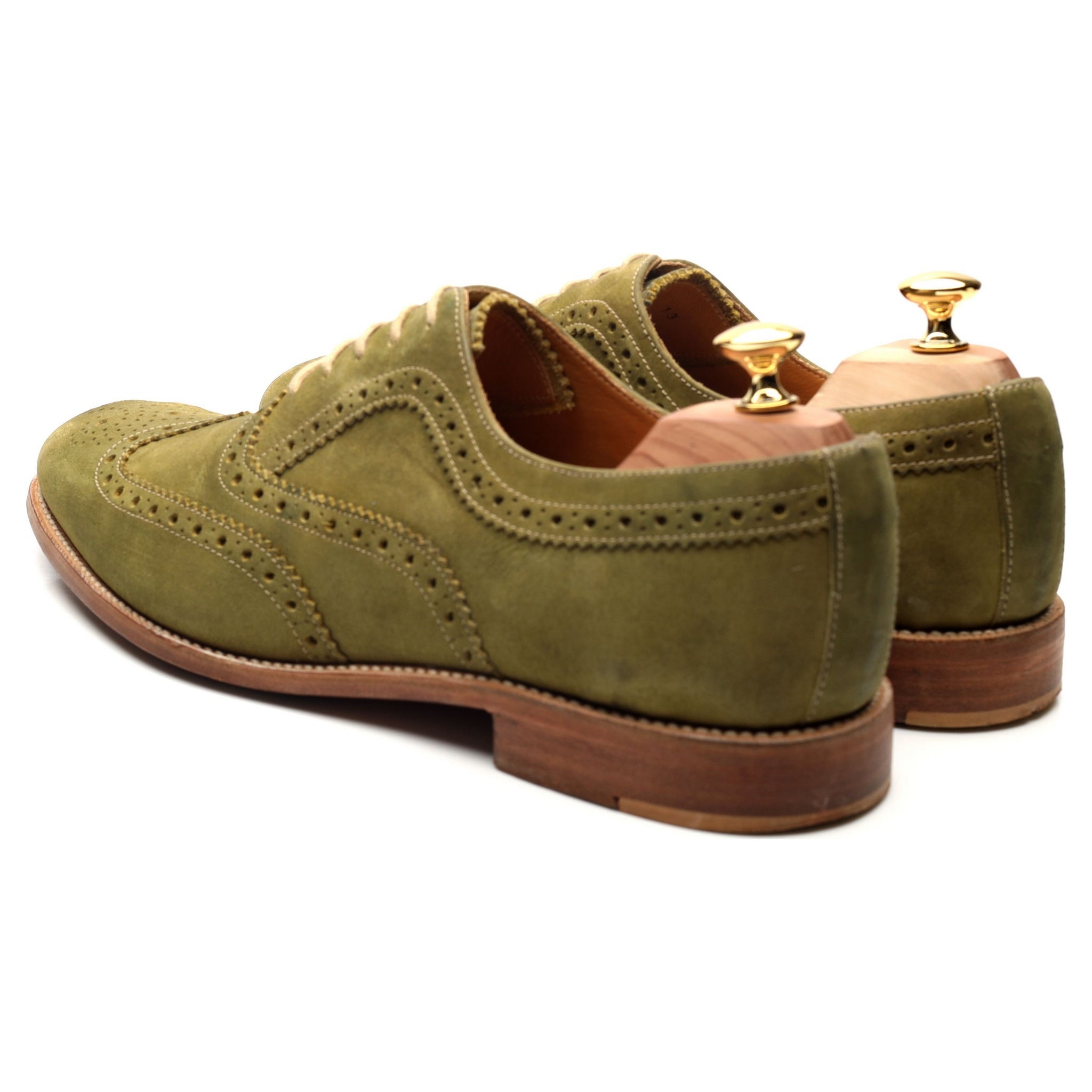 Loake Tye richelieu nubuck vert UK 11