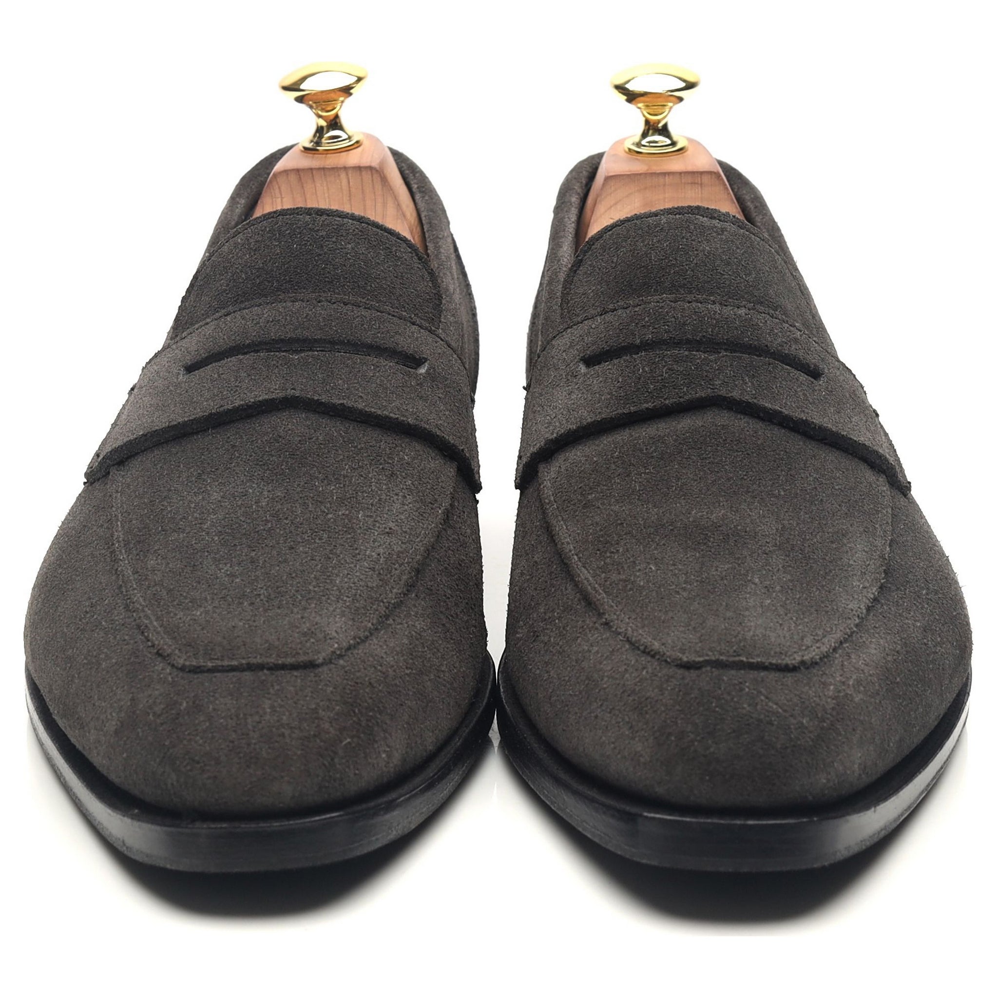Kingsman Newport mocassins gris foncé suède pointure UK 8.5