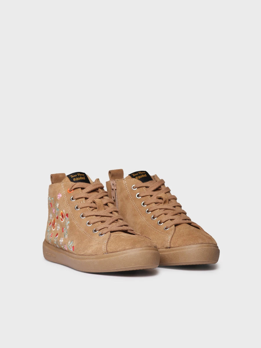 Toni Pons Ordis ORDIS bottine cuir fleur brodée