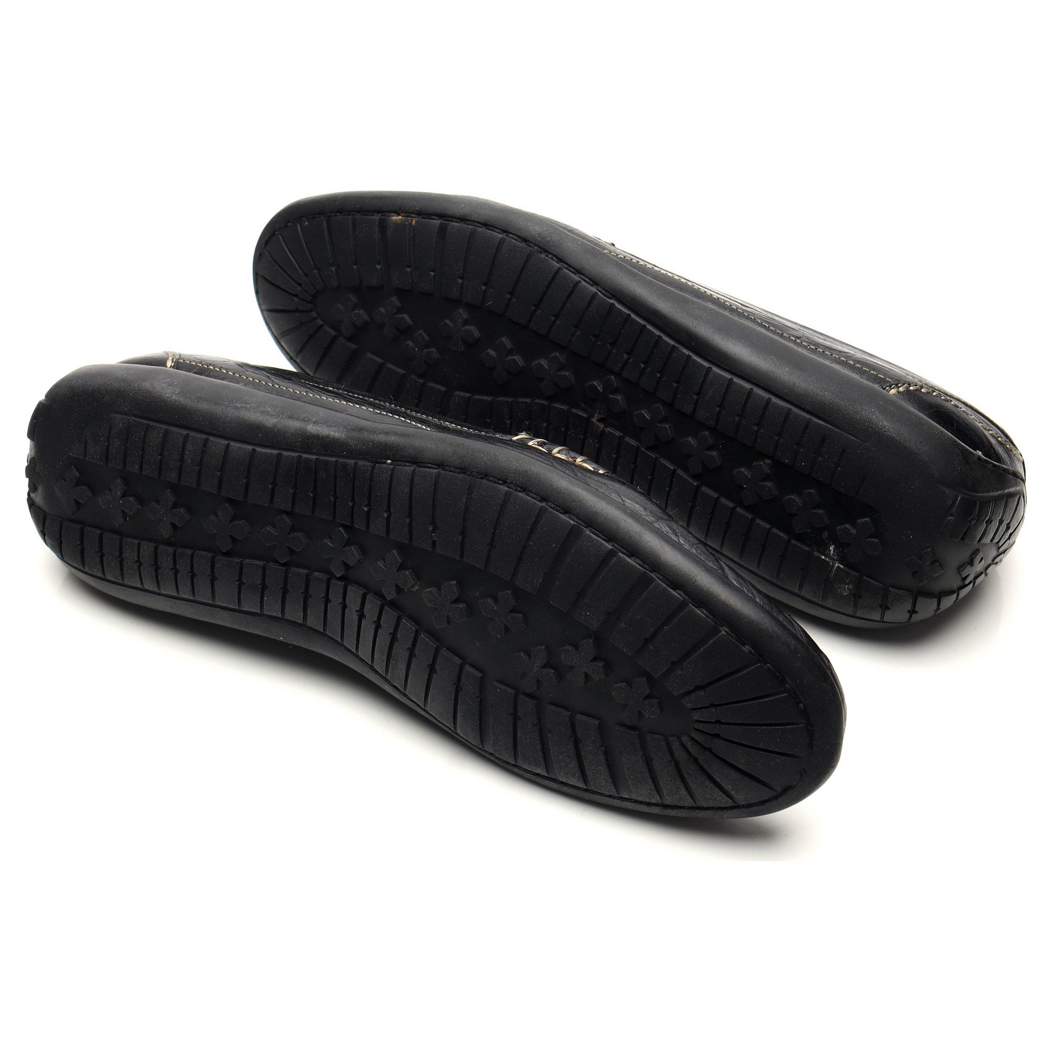 Martin Dingman Saxon mocassins mors cuir noir 9.5