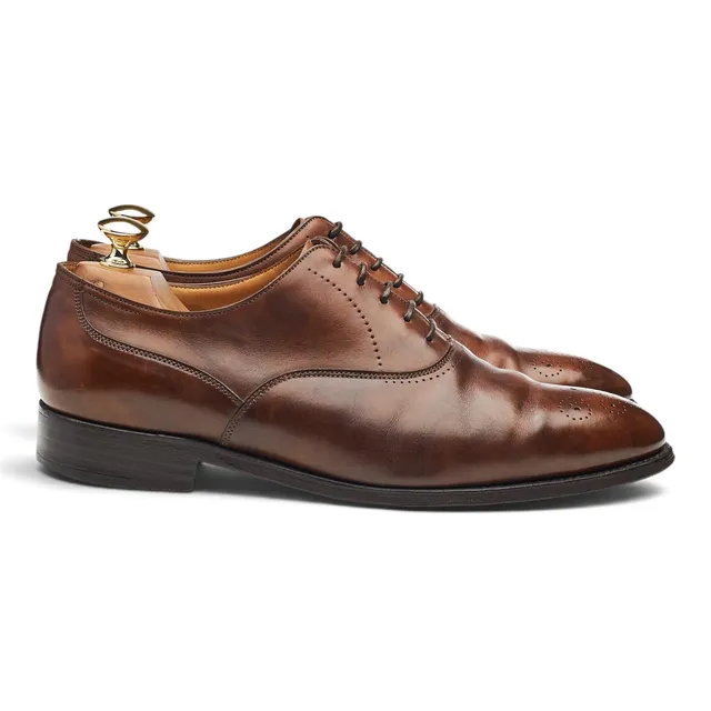 John Lobb Brighton derby cuir marron pointure UK 6.5 EE