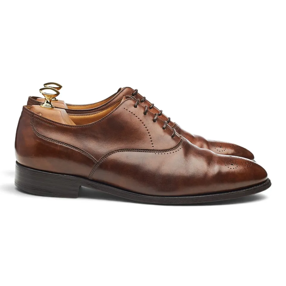 John Lobb Brighton derby cuir marron pointure UK 6.5 EE