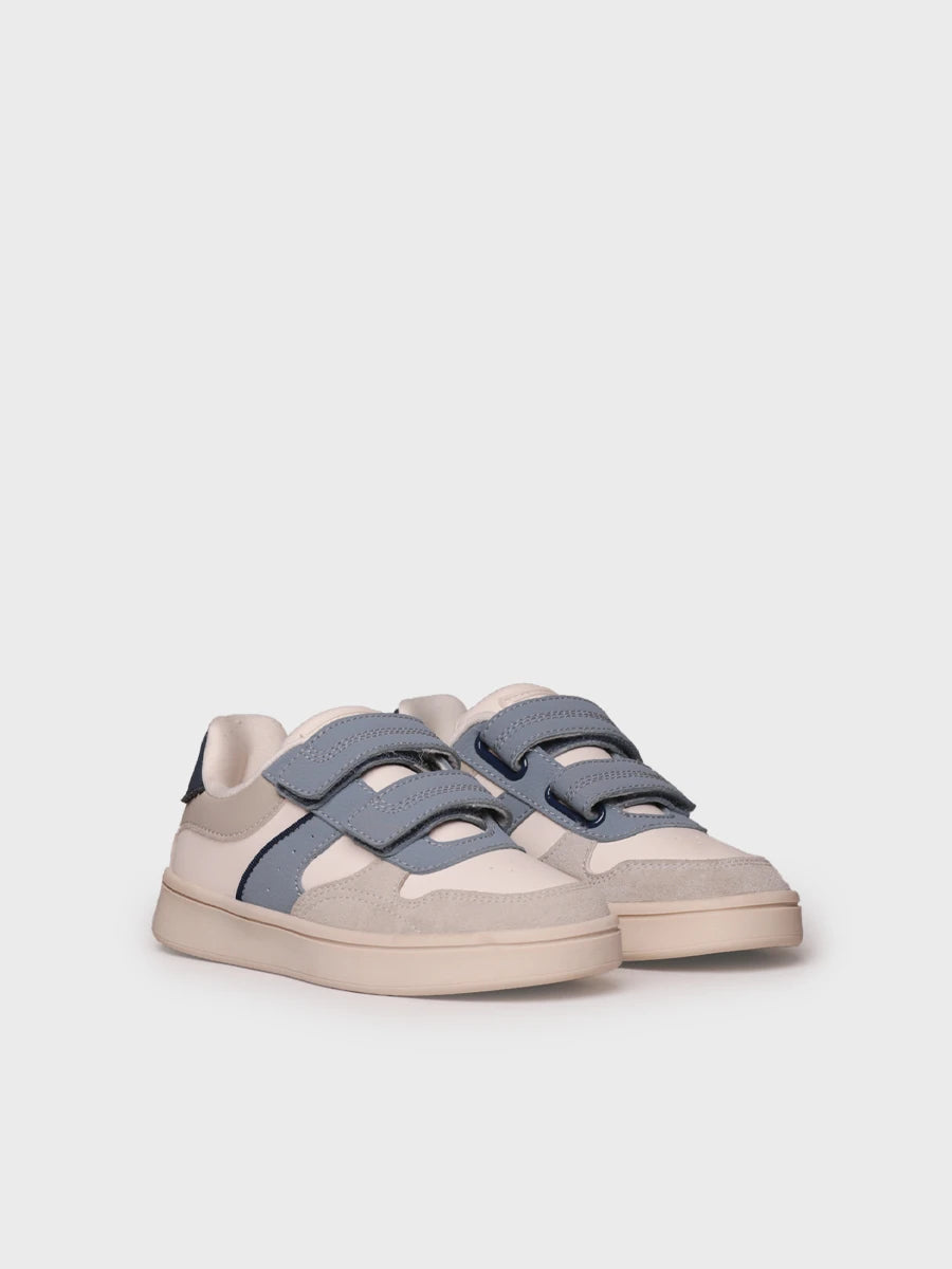 Toni Pons Enza baskets cuir blanc scratch enfant