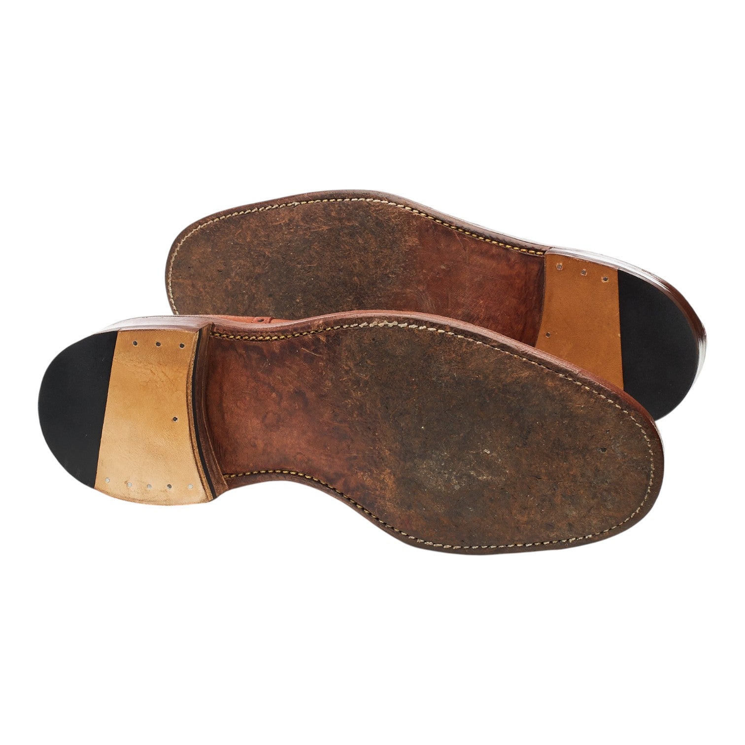 Tricker's Vintage derby cuir fauve pointure 9