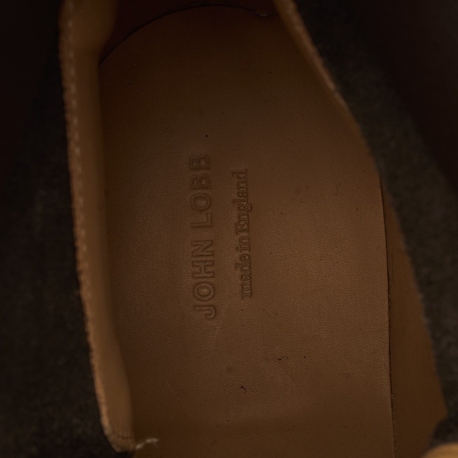 John Lobb Peak boots cuir grainé marron UK 9,5
