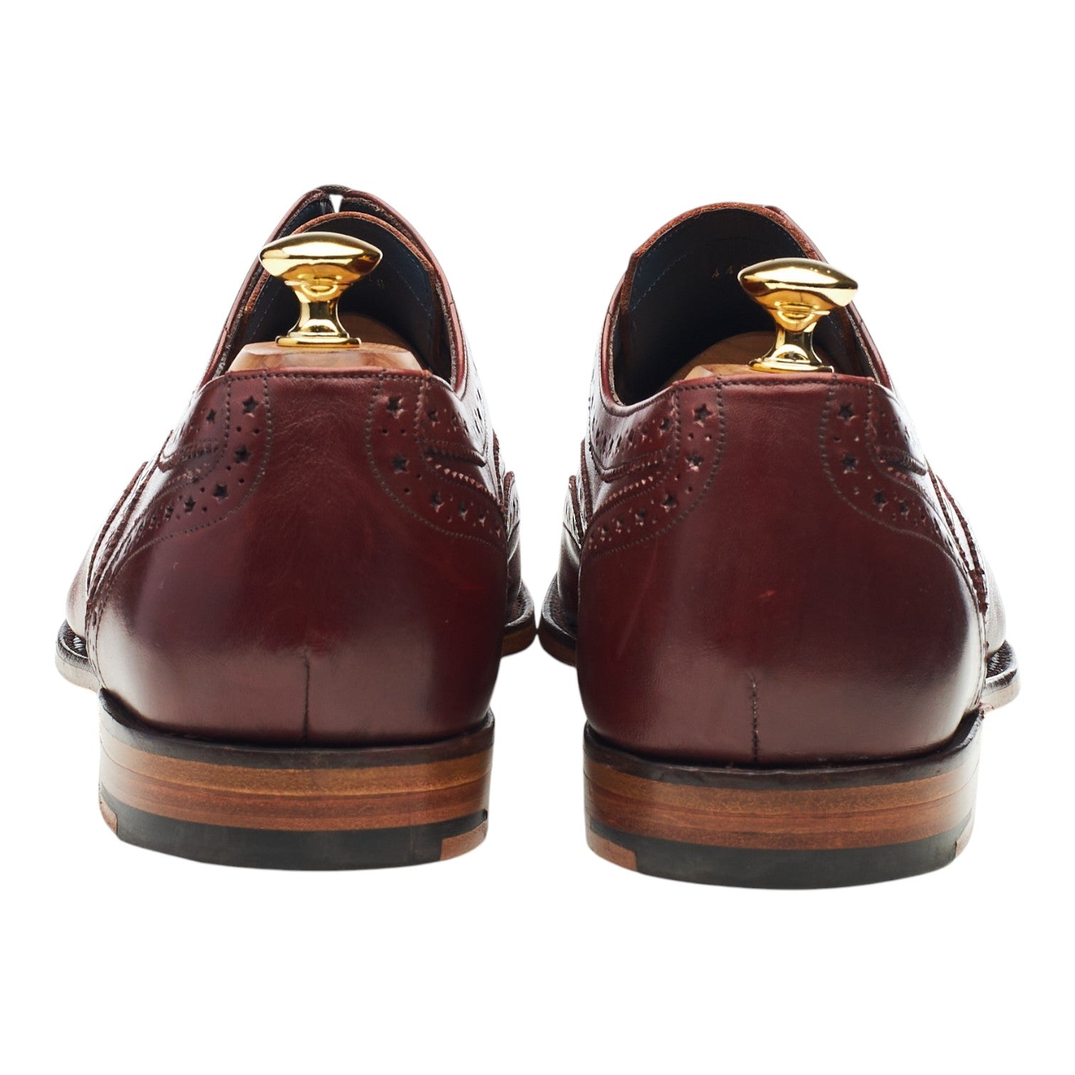 Barker Jensen oxford cuir bordeaux UK 10,5 semelle cuir