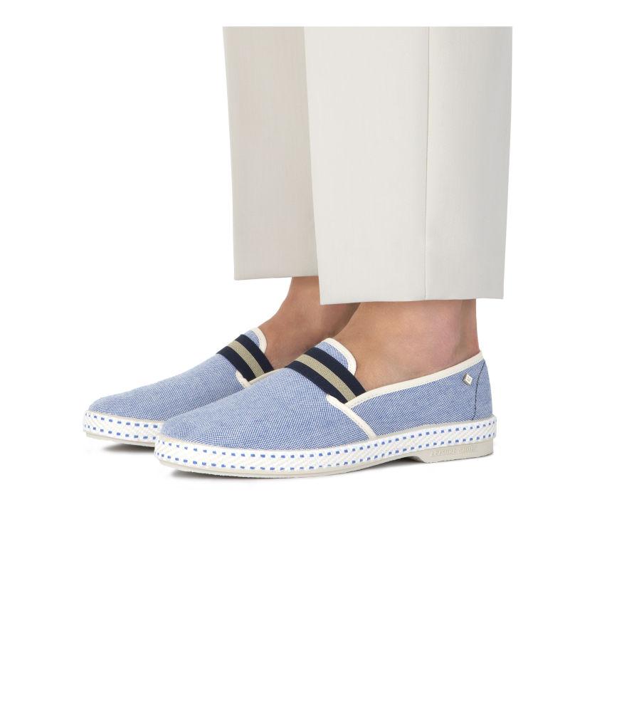 Rivieras Classic College Toile Bluish Espadrilles Bleu