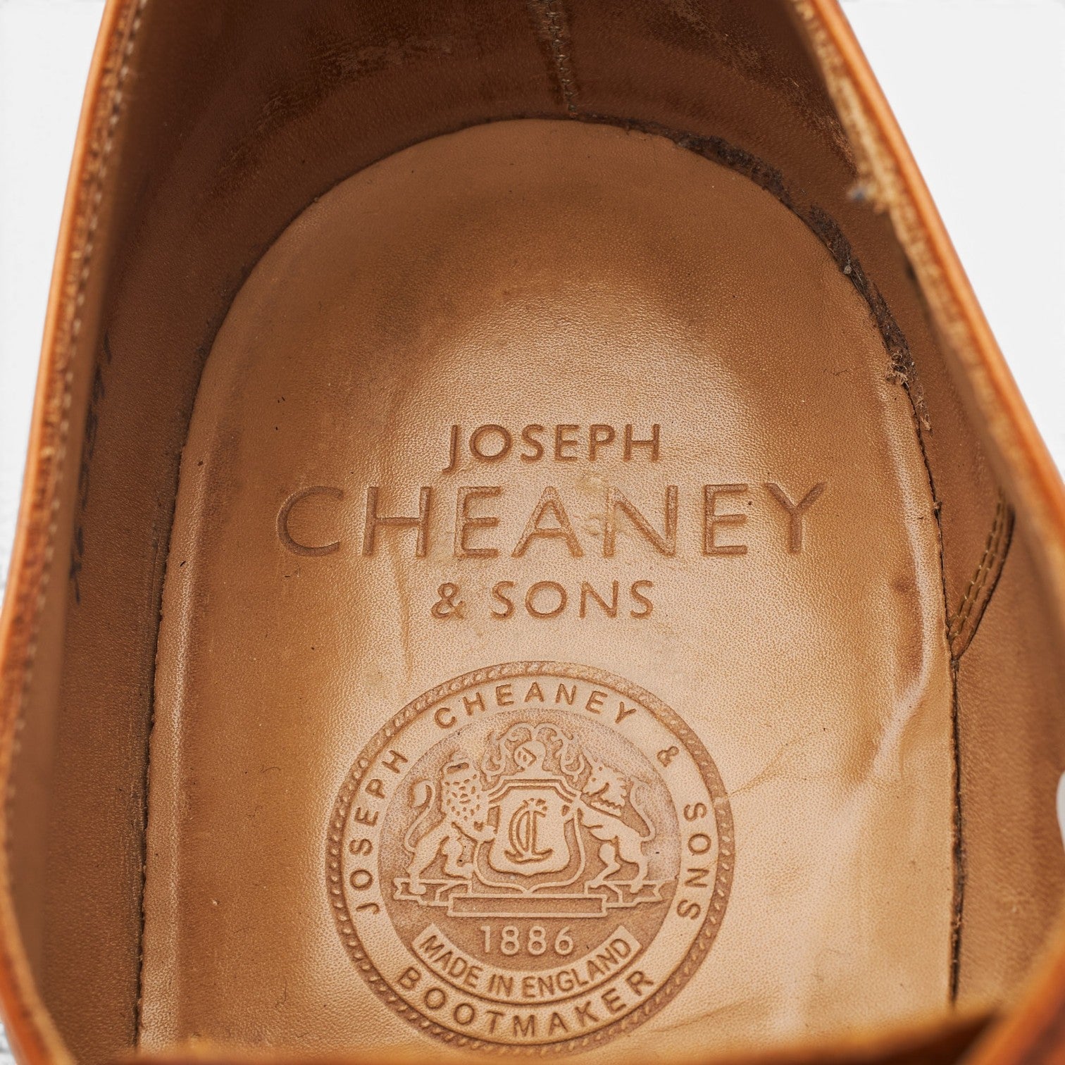 Cheaney Newman derby cuir marron clair UK 11.5