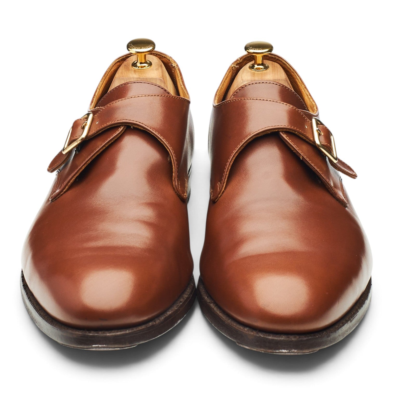 Tricker’s Mayfair monks cuir cognac 13 mariage