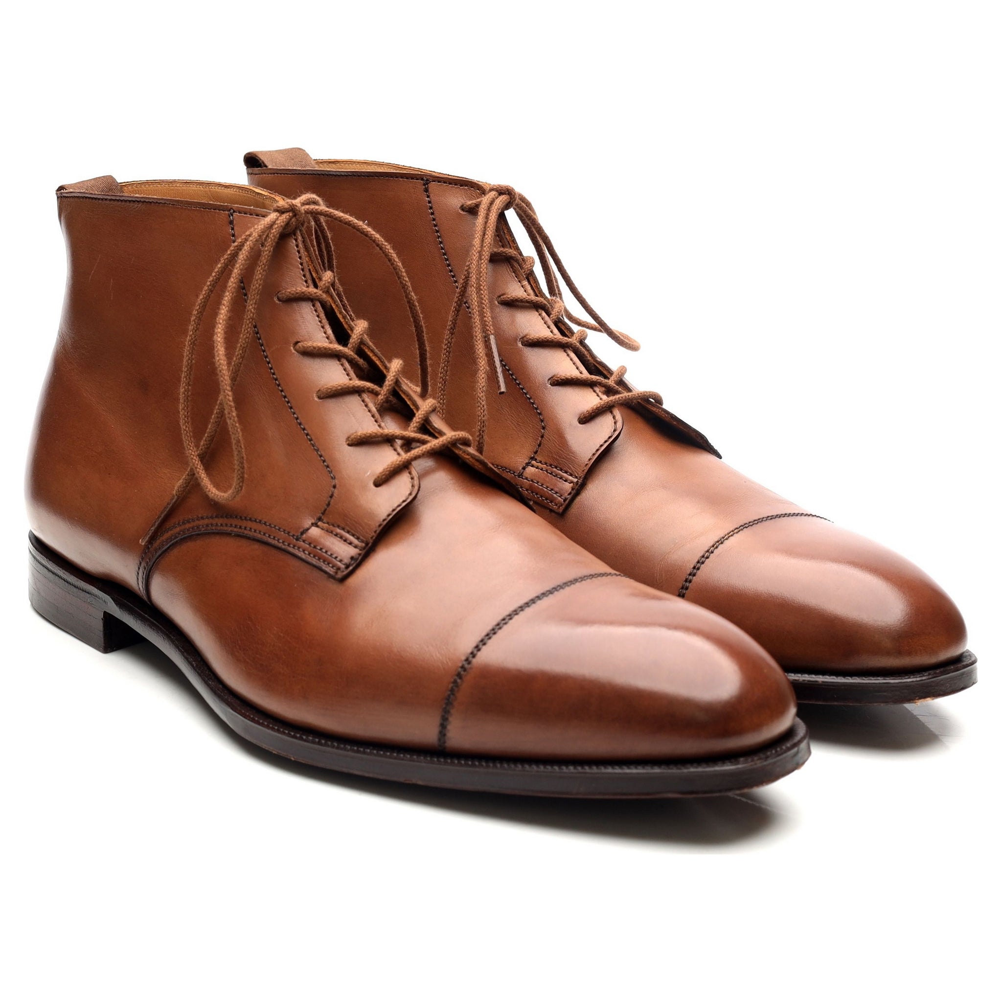 Crockett & Jones Tees bottines cuir marron UK 9.5