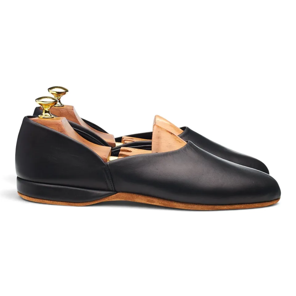 Church's Hermes pantoufle cuir noir pointure UK 7