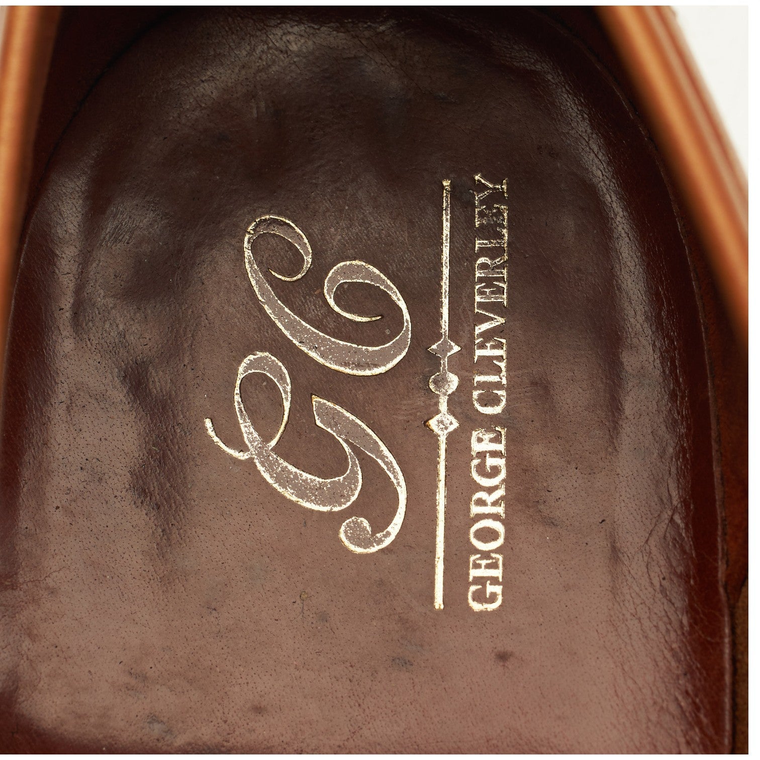 George Cleverley George mocassin cuir marron UK 8,5
