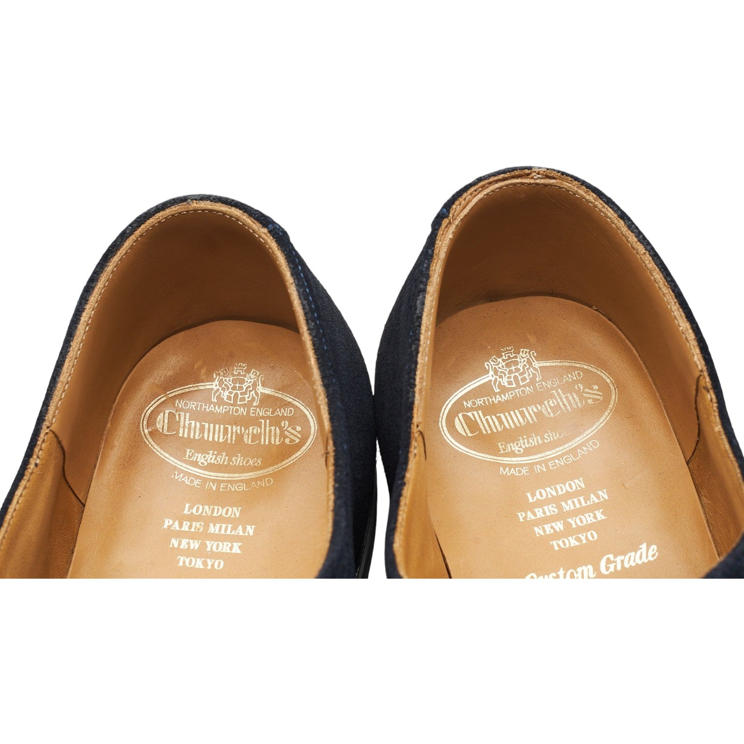 Church's Berlin richelieu daim bleu marine 9,5 UK brogue