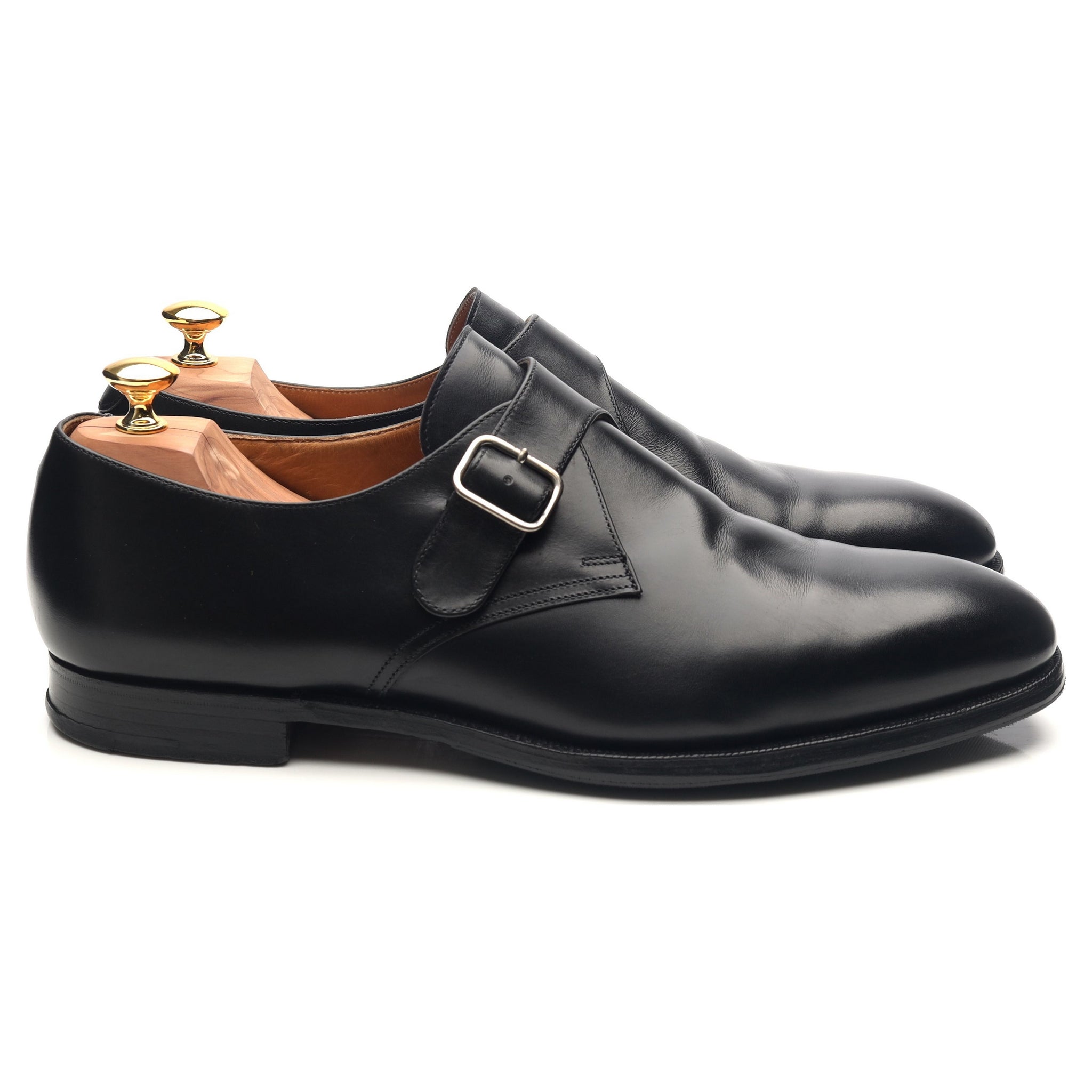 Crockett & Jones Grosvenor monk cuir noir UK 12