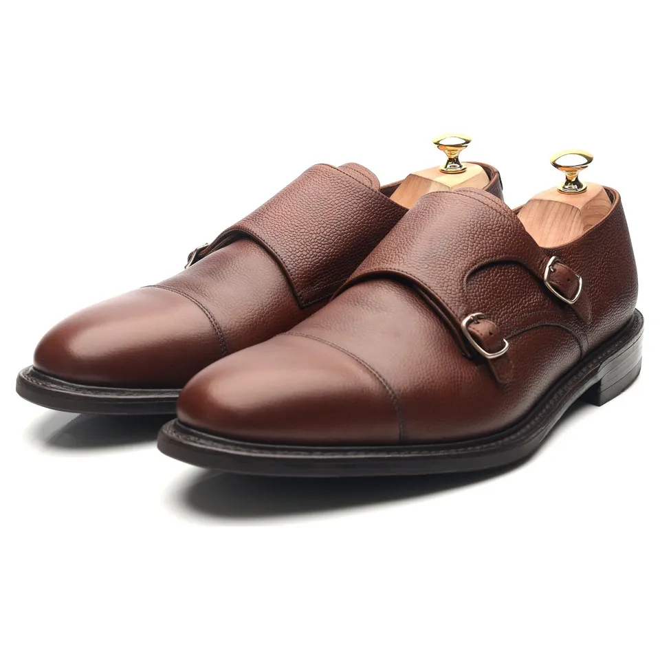 Loake 1880 Benedict double boucle cuir marron UK 11