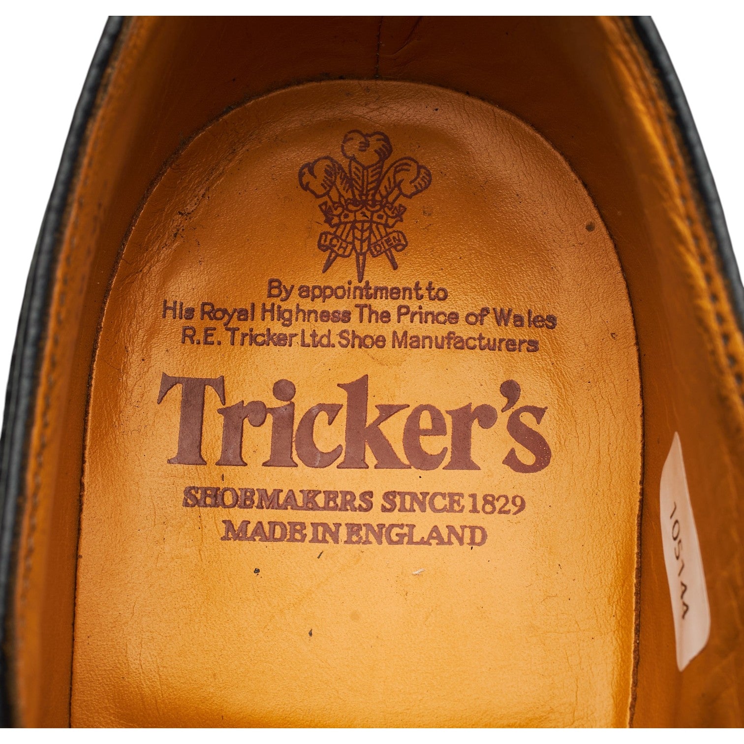 Tricker's Ilkley derby cuir grain noir UK 8.5