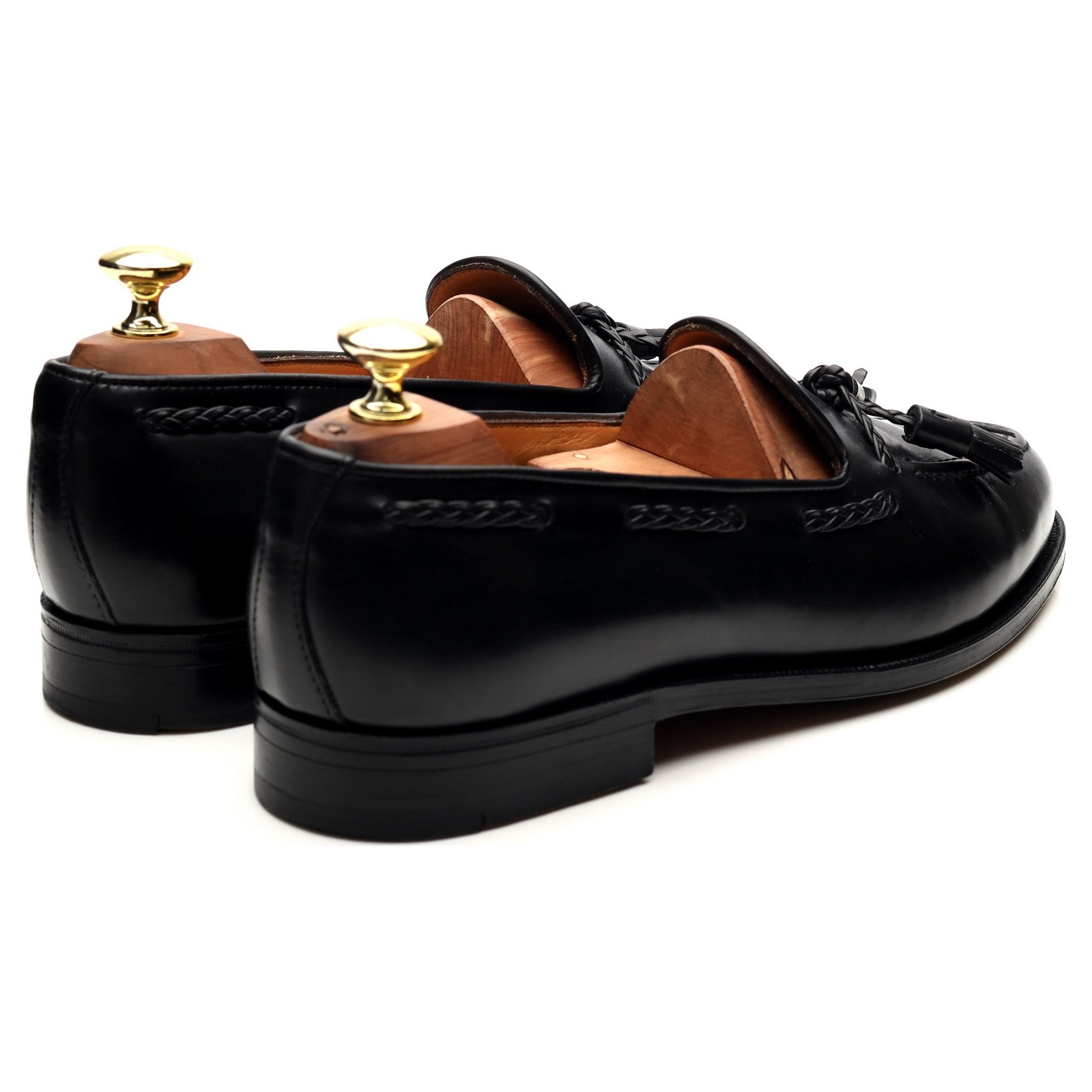 New & Lingwood mocassins cuir noir pointure UK 7,5