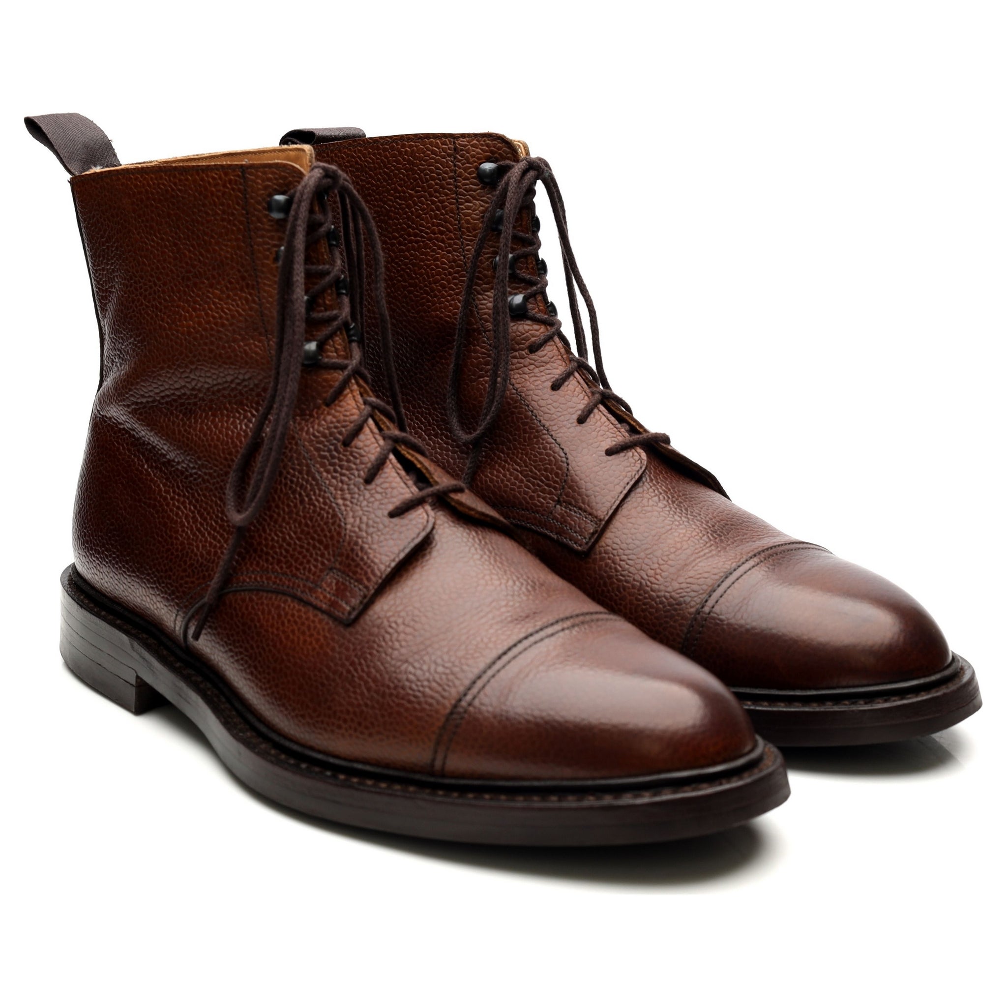Crockett & Jones Coniston bottes cuir marron UK 9.5 grain écossais