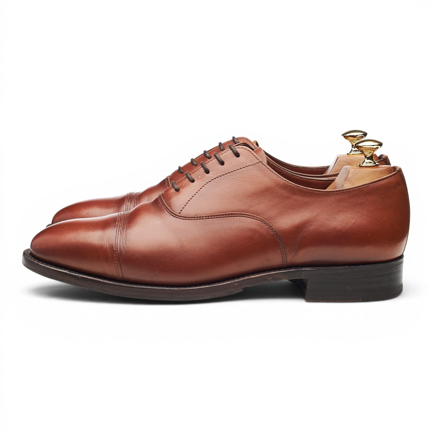 Tricker's Ash oxford cuir marron UK 10