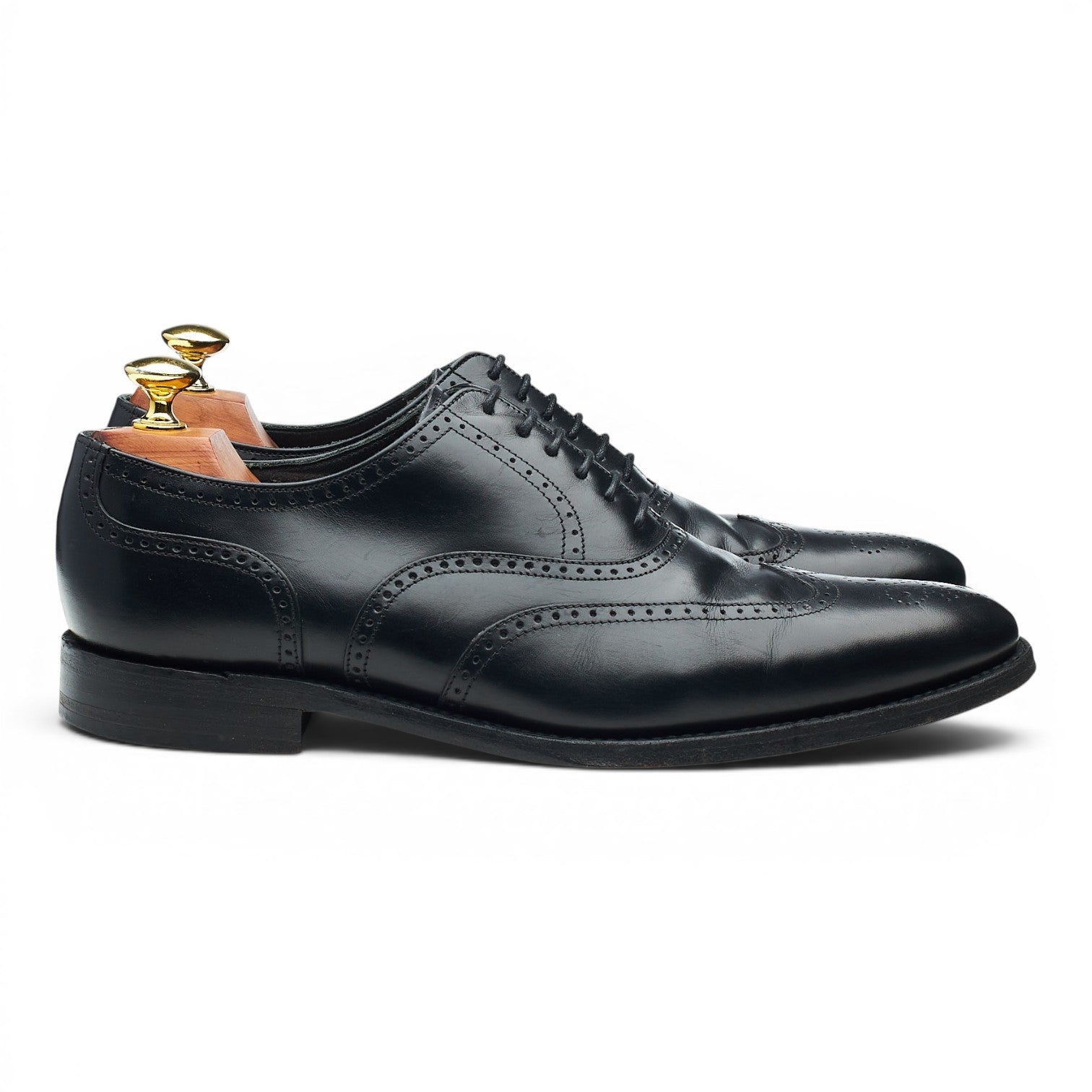 Loake 1880 Savoy derbies brogues cuir noir UK 7
