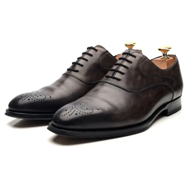 Magnanni oxford cuir gris pointure UK 6