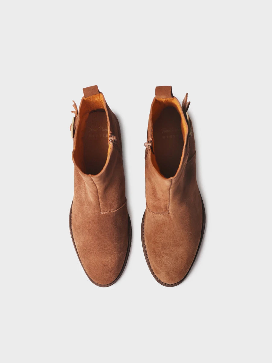 Toni Pons Palencia-SY bottine femme suède boucles talon 4 cm