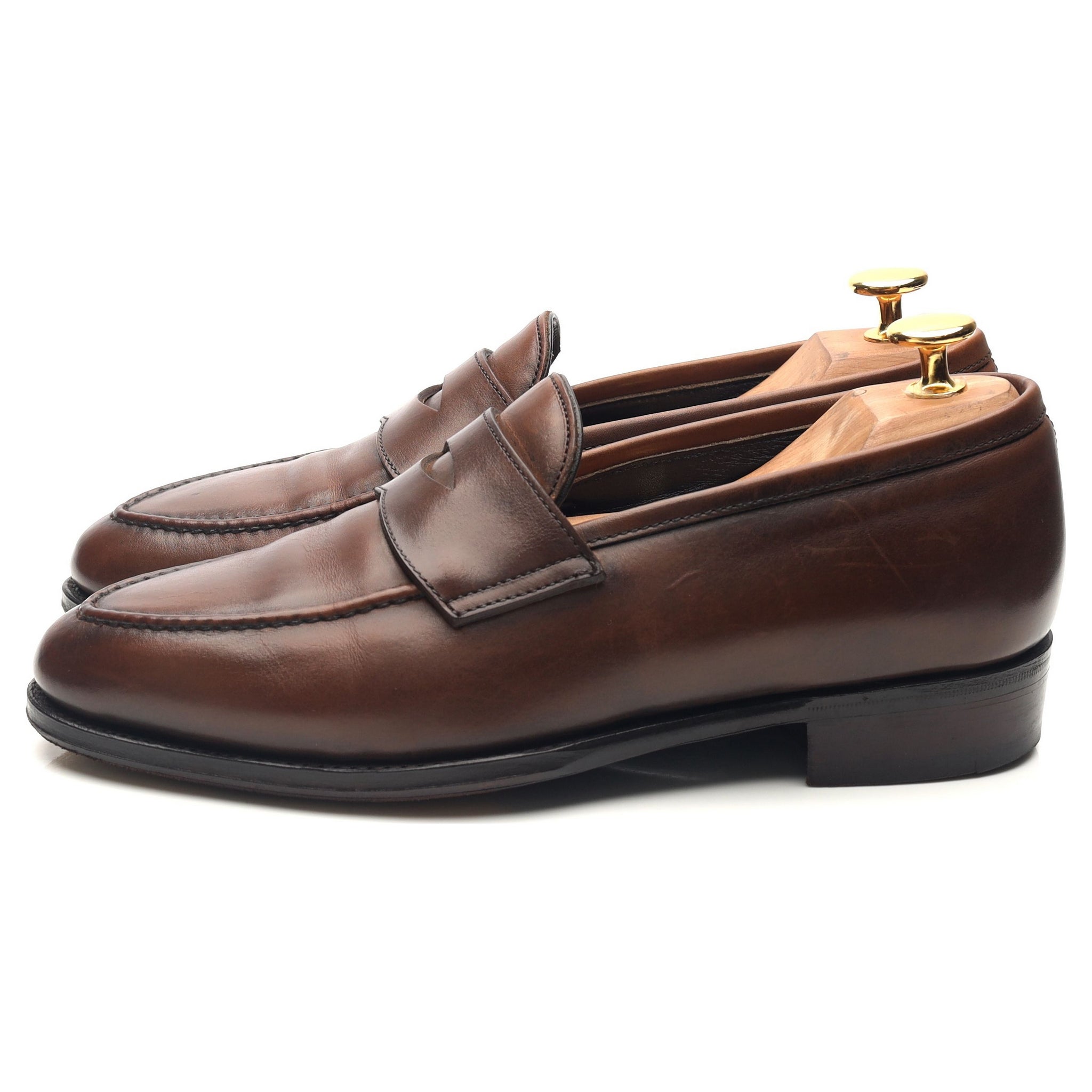 George Cleverley Bradley II mocassin cuir marron UK 5