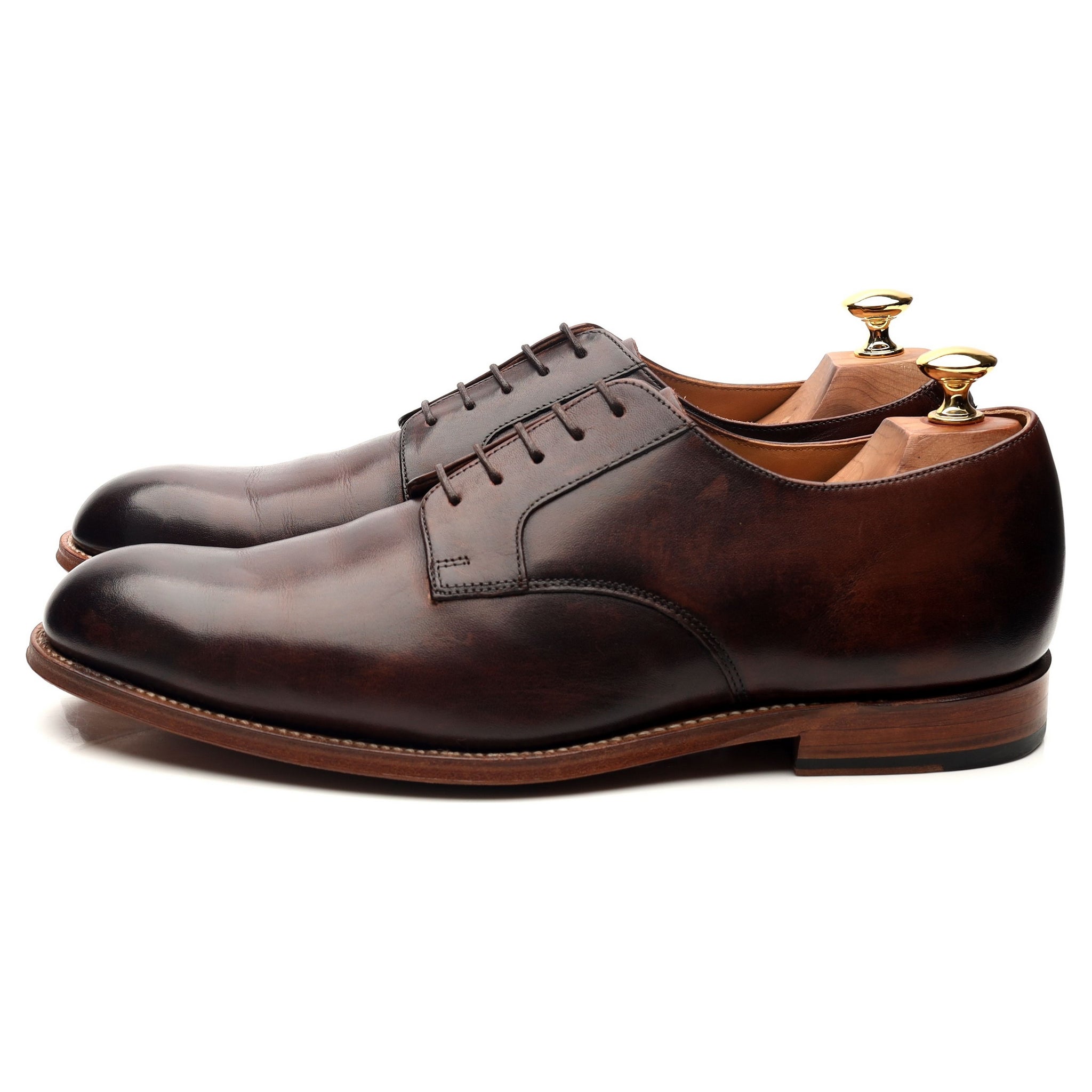 Grenson Liam derby cuir marron foncé UK 9