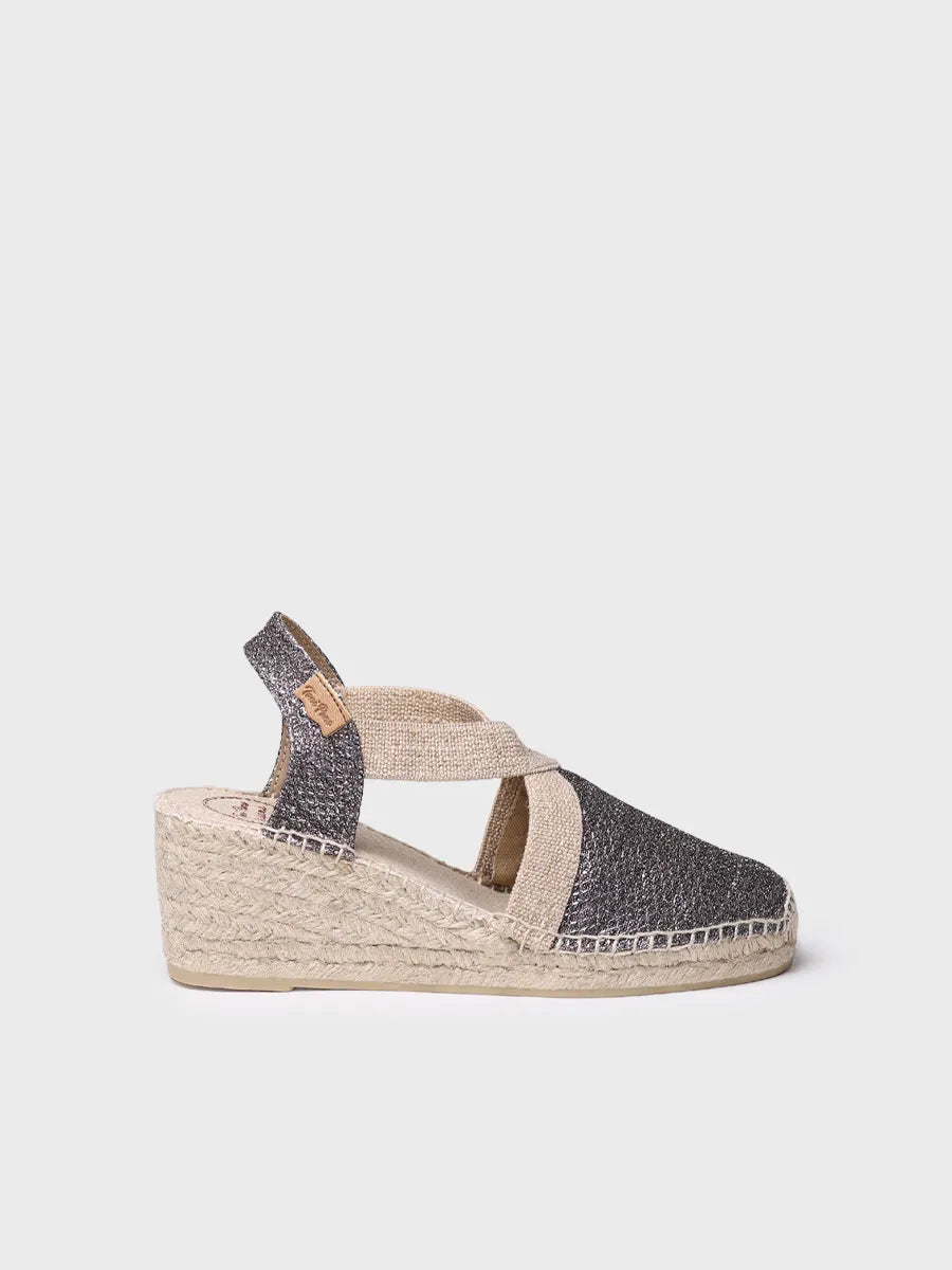 Toni Pons Triton espadrille compensée brillante vegan