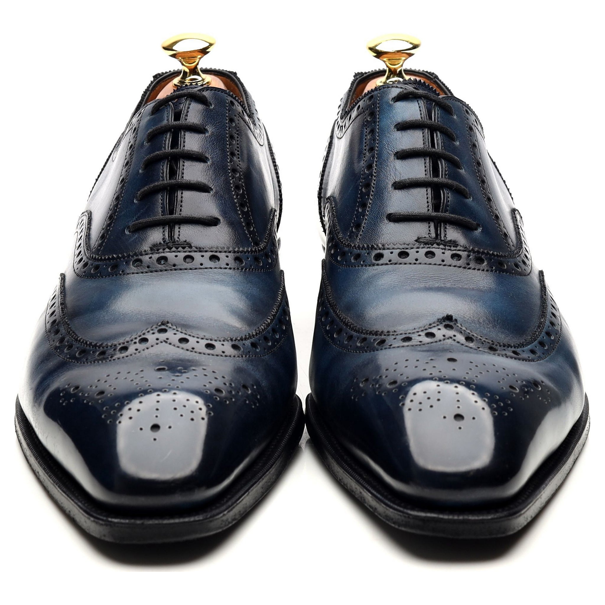 Gaziano & Girling Rothschild richelieu cuir bleu UK 8,5