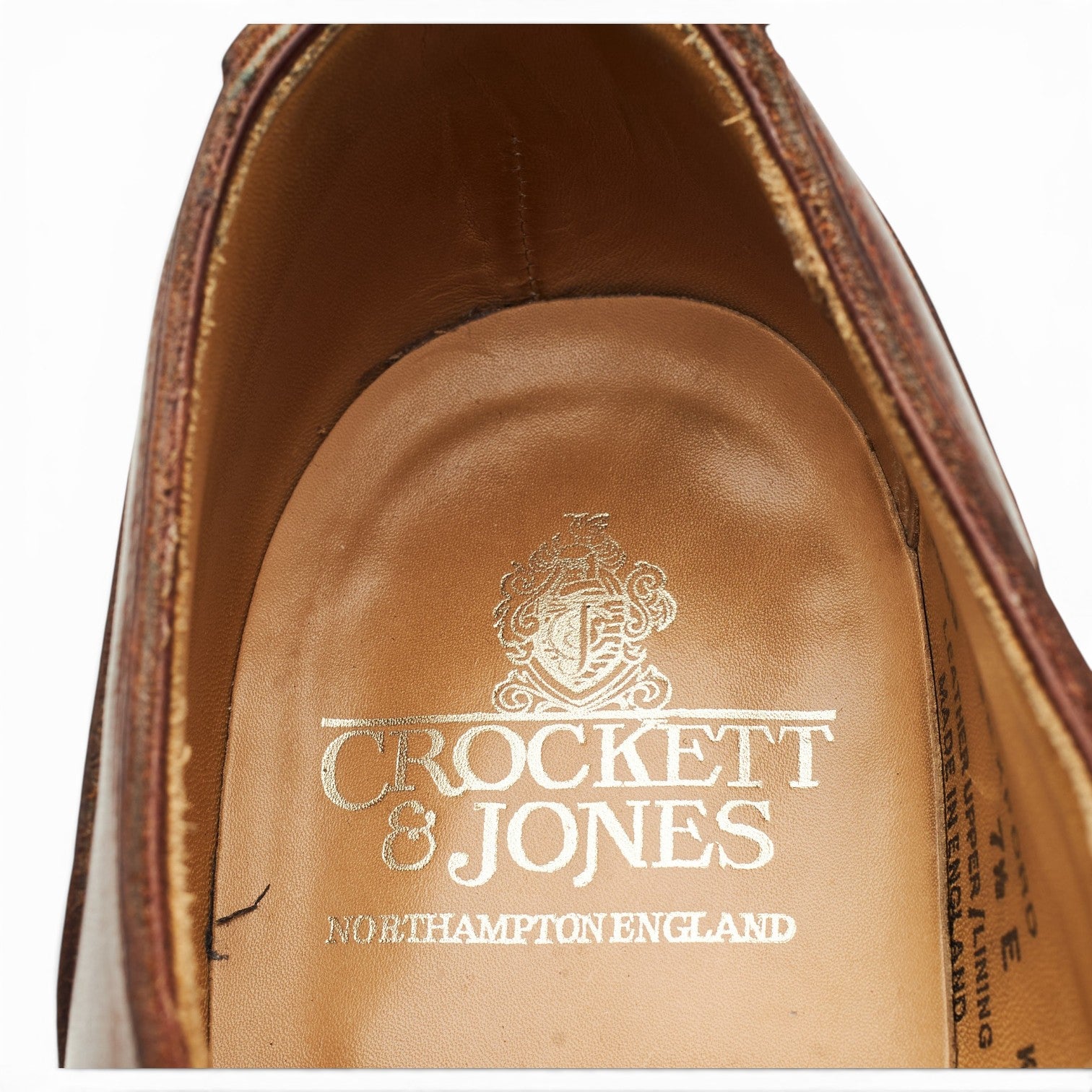 Crockett & Jones Wexford derbies cuir marron UK 7.5
