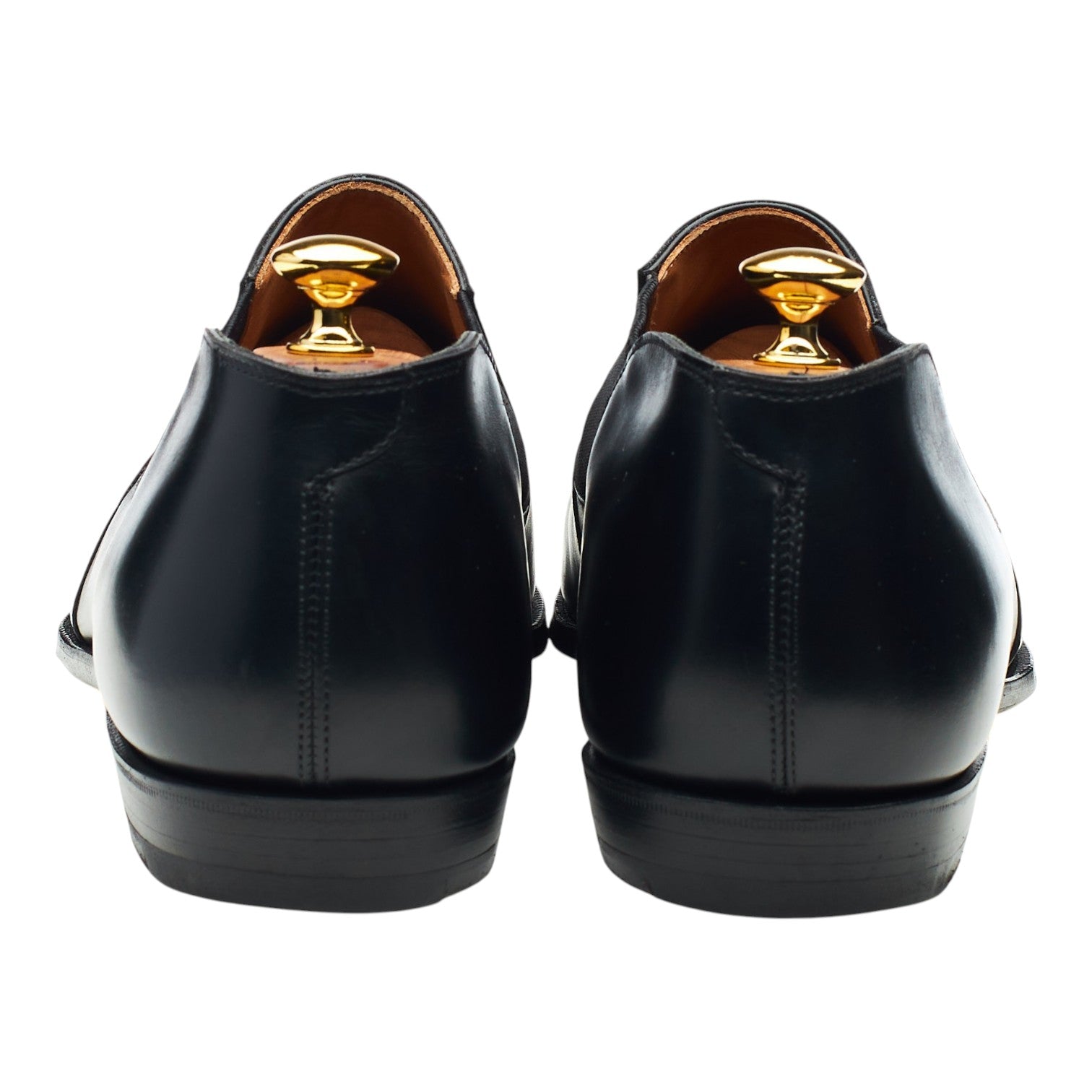 George Cleverley Lazyman mocassin cuir noir pointure 12