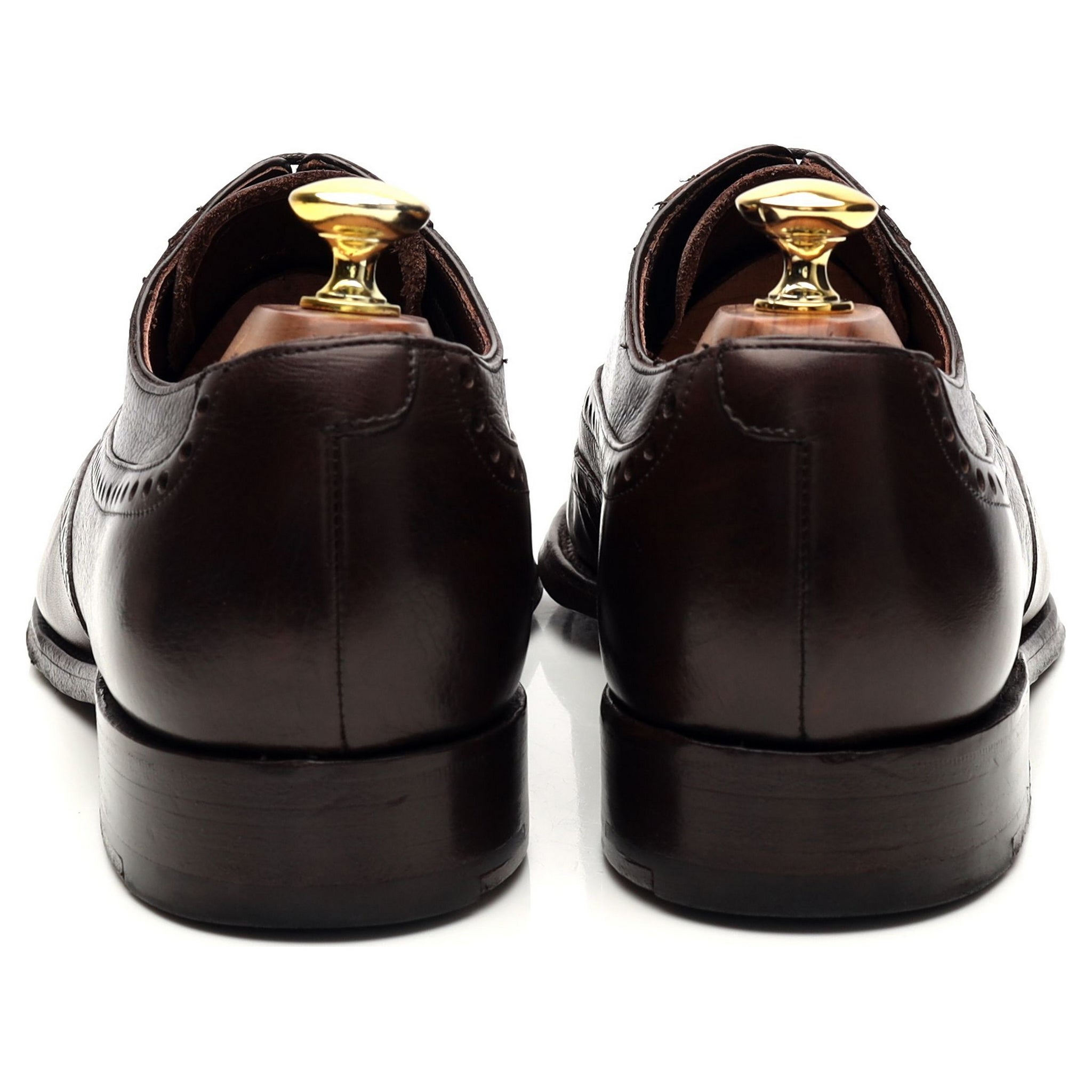 Barker Flore Oxford cuir grainé marron UK 7.5