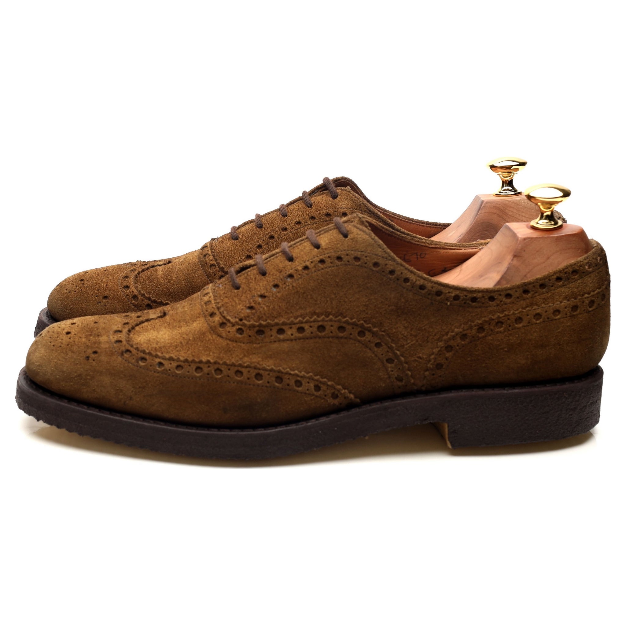Church's Fairfield derbies daim marron sable UK 9