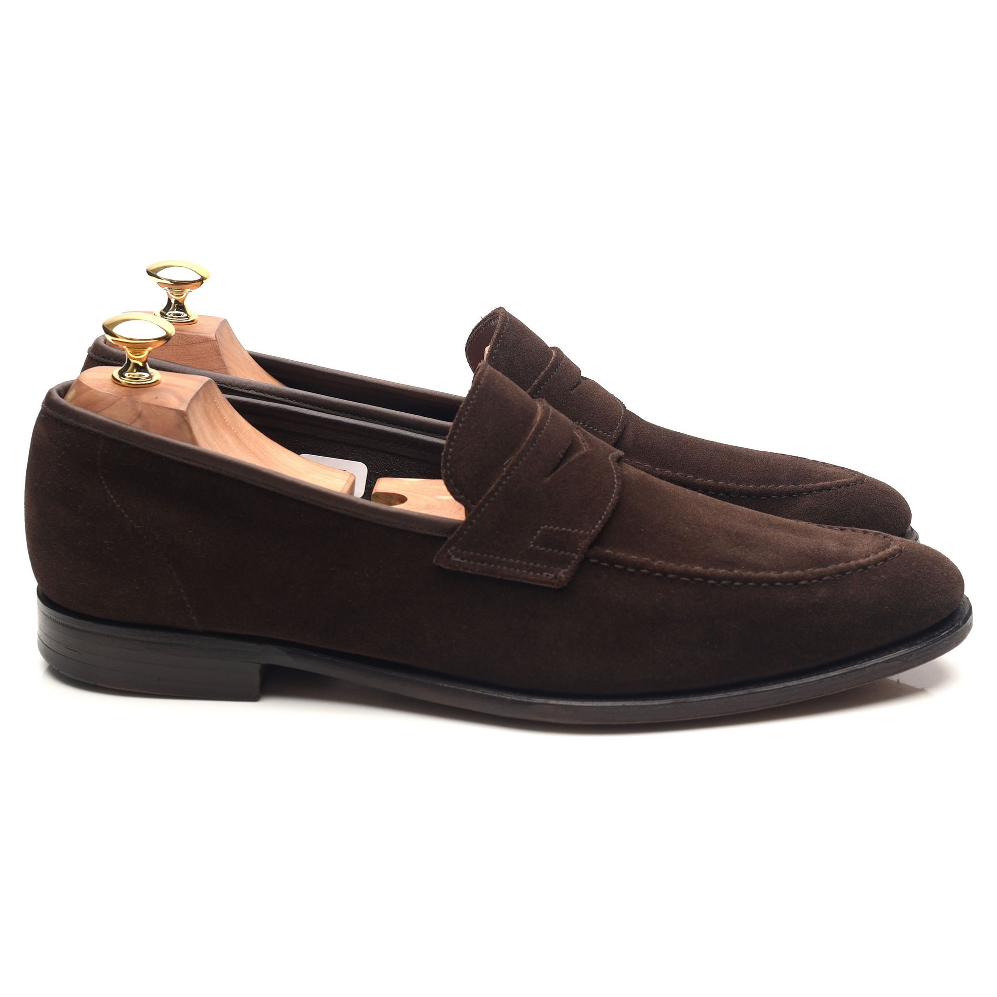 Crockett & Jones Teign mocassins daim marron 10 UK