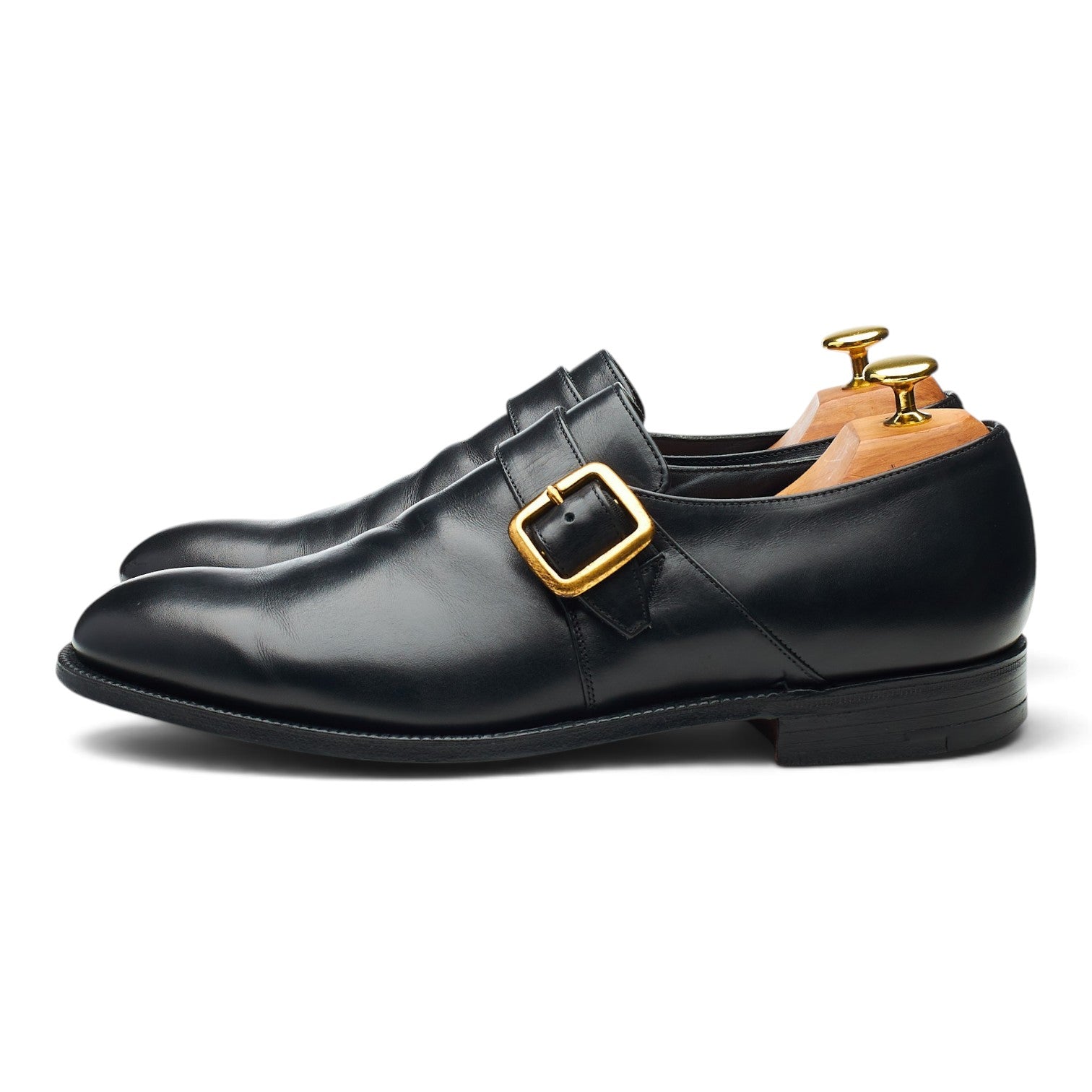 Church's monk cuir noir boucle UK 8.5