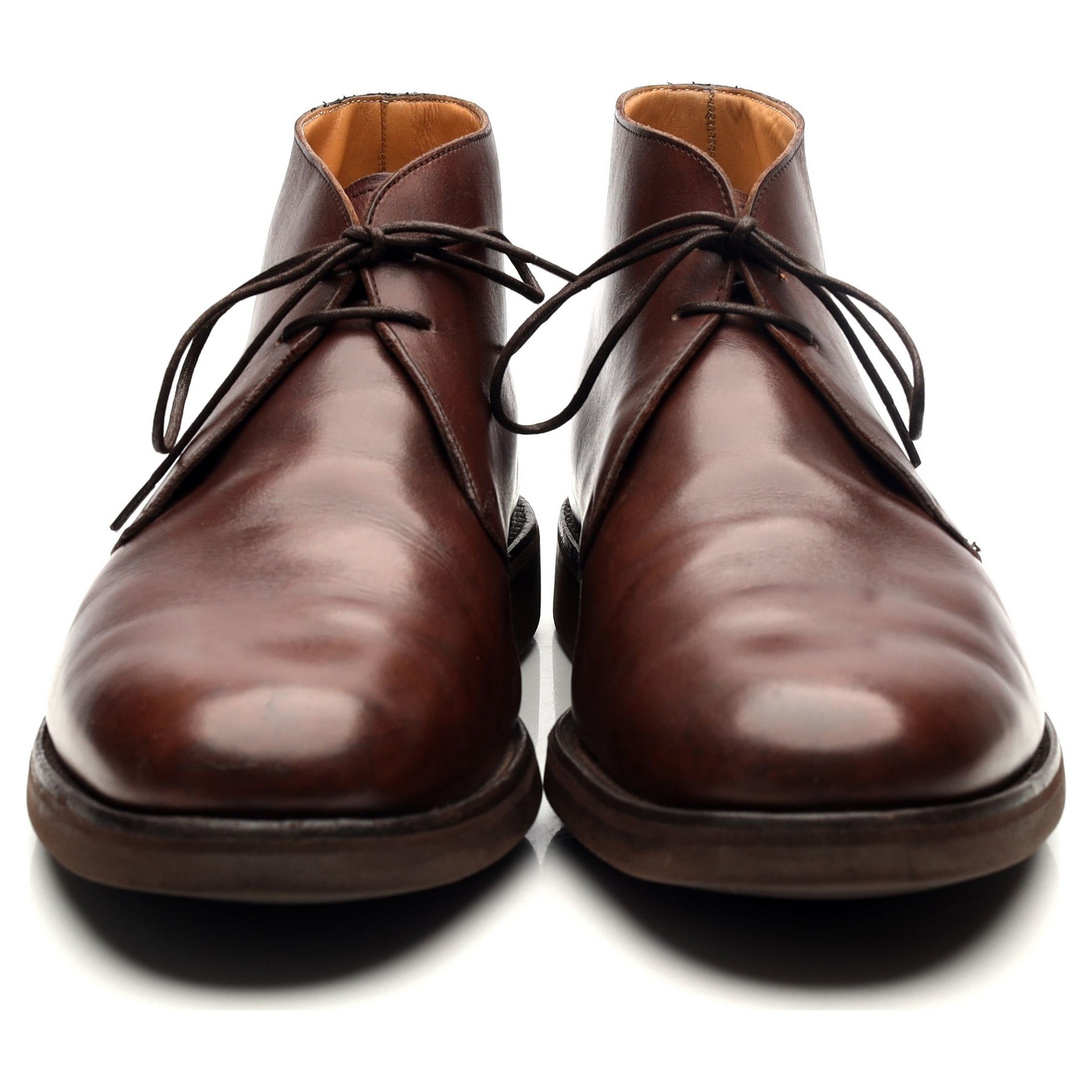 Barker 148726 bottines chukka cuir marron UK 8.5
