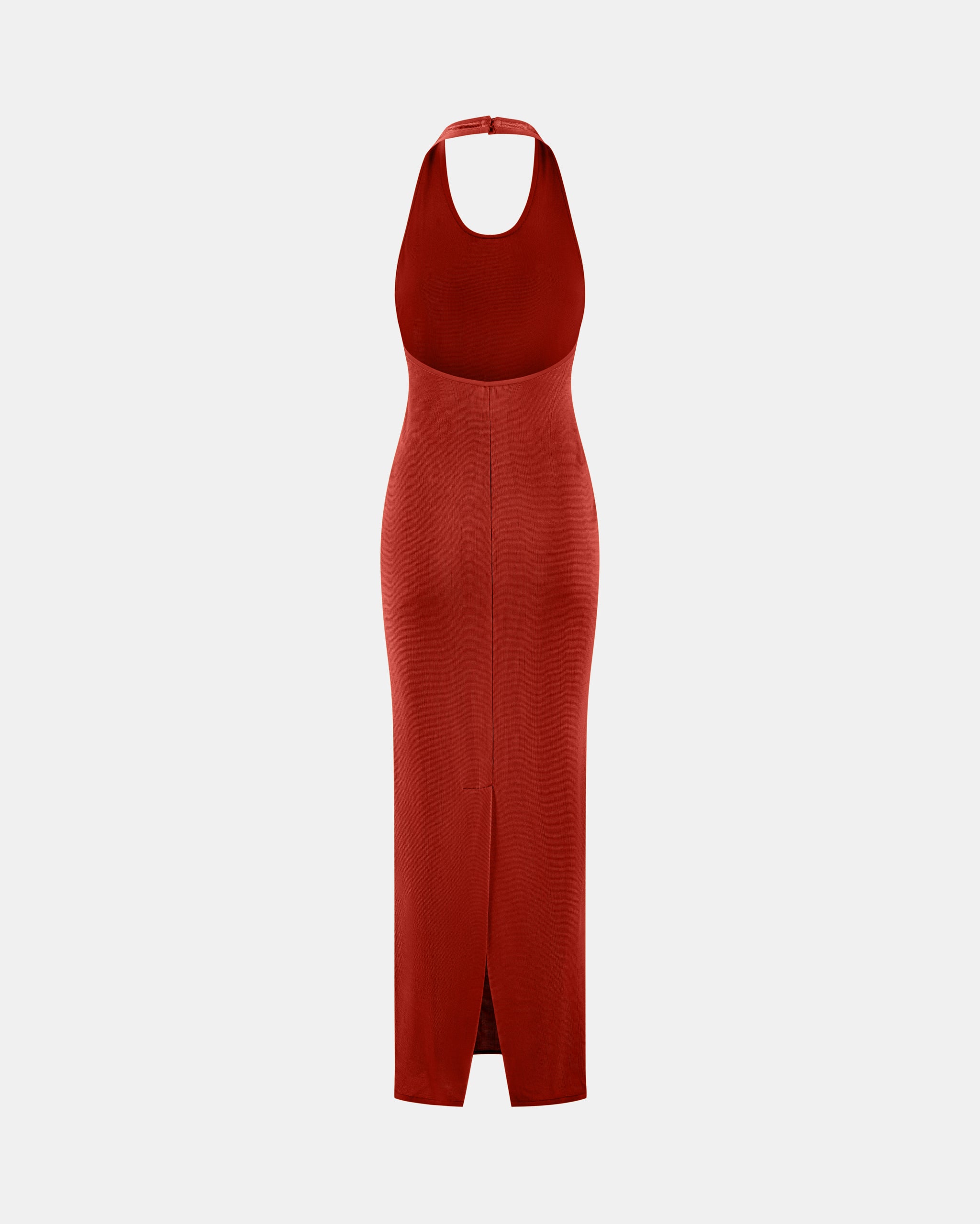 Nodaleto La Galpa robe Aziza Midnight Red dos ouvert