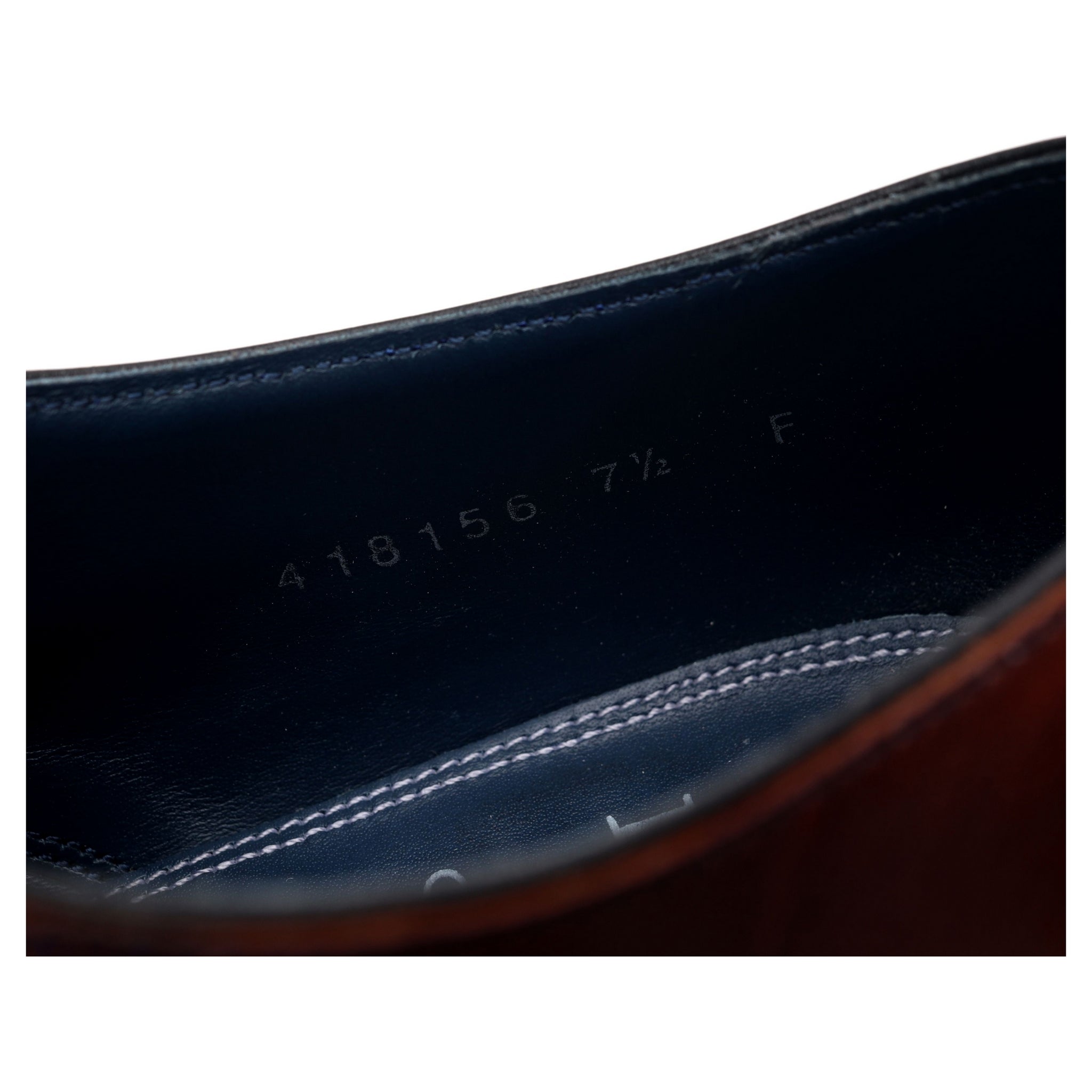 Barker Harry richelieu cuir bordeaux marine UK 7.5