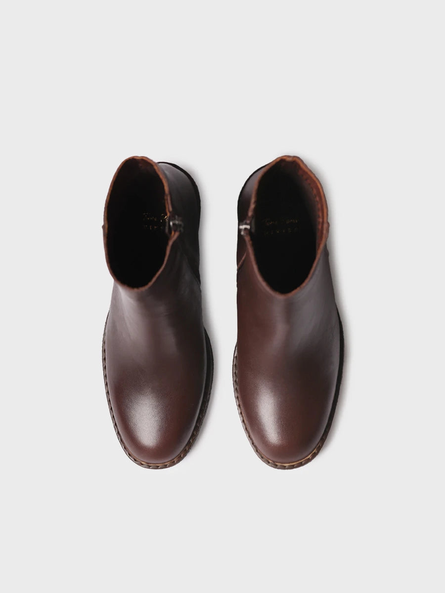 Toni Pons Prades-P bottines cuir femme zip talon