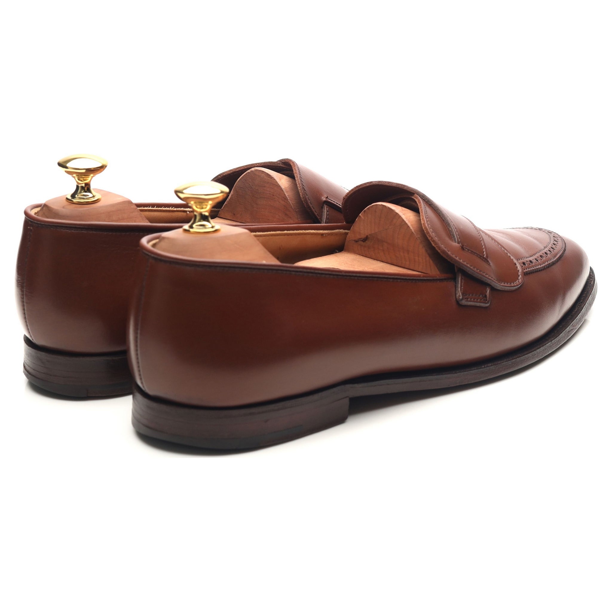 New & Lingwood Butterfly mocassins cuir marron pointure 9,5