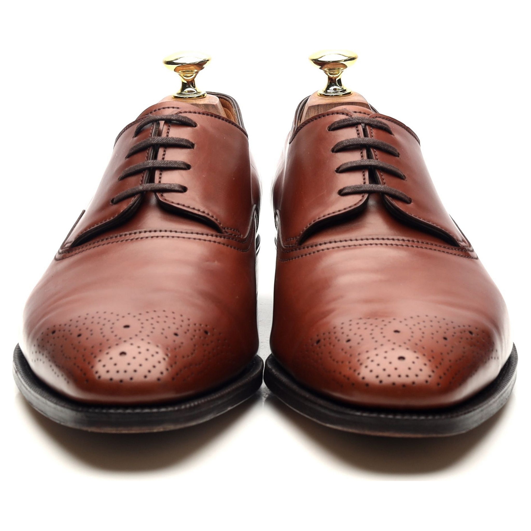 John Lobb Prestige Oakley derbies cuir marron UK 7,5