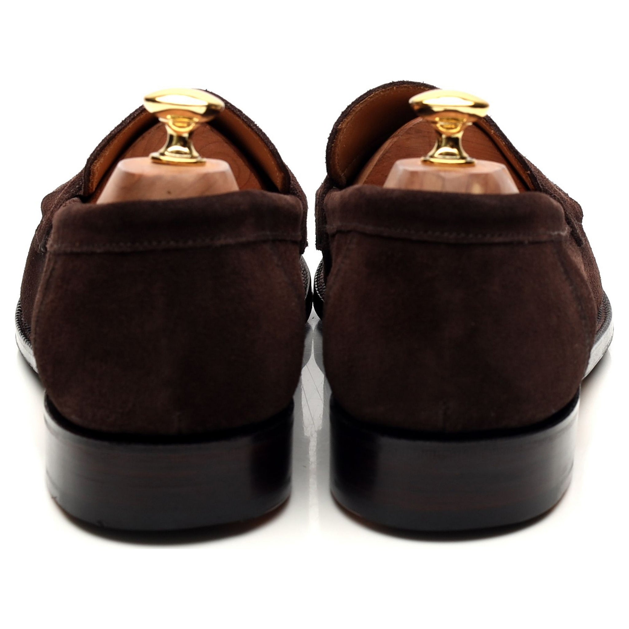 Grenson Epsom mocassins daim marron UK 10