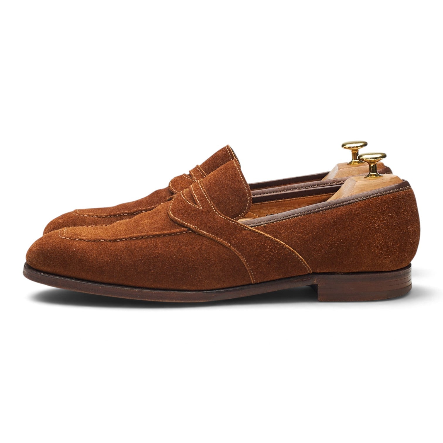 Foster & Son Aston mocassin suède marron 8,5