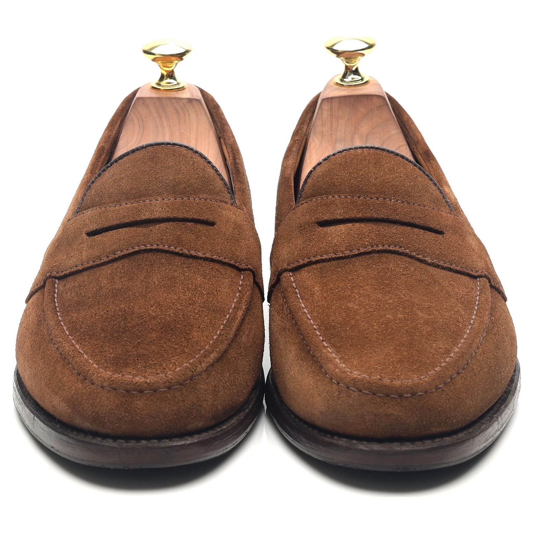 Loake Eton mocassins suède marron UK 7.5