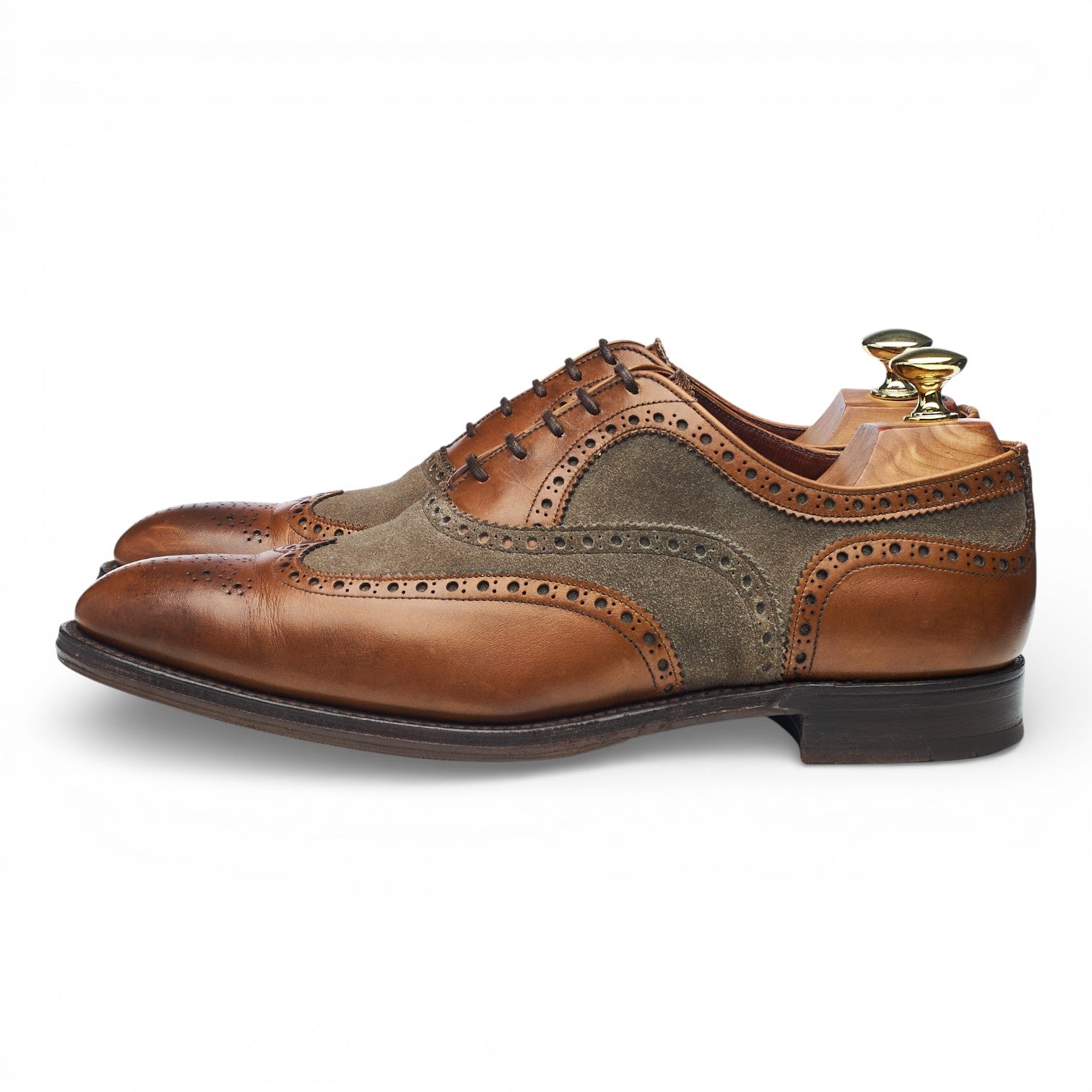 Herring Fencote oxford brogues cuir marron UK 7